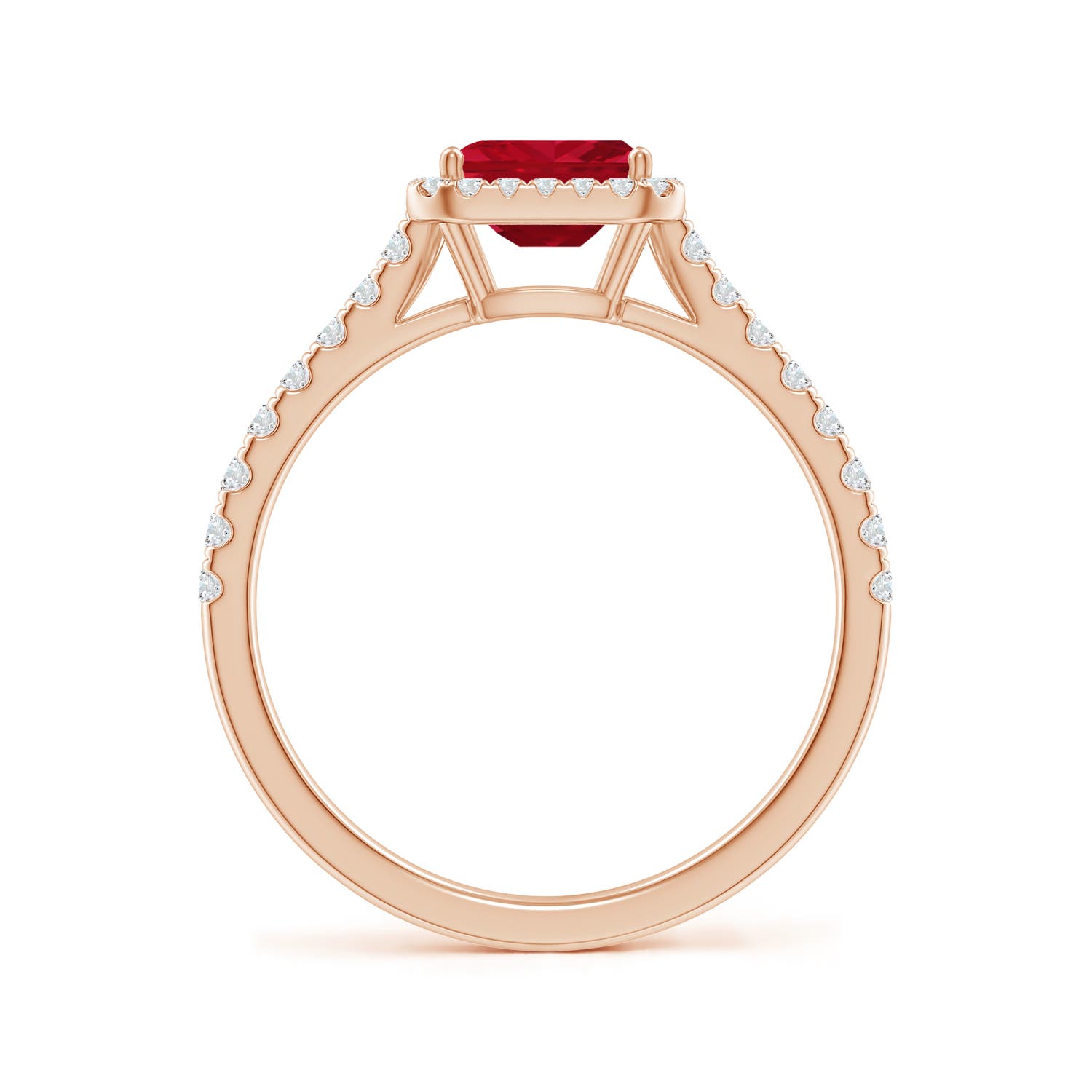 AAA - Ruby / 0.94 CT / 14 KT Rose Gold