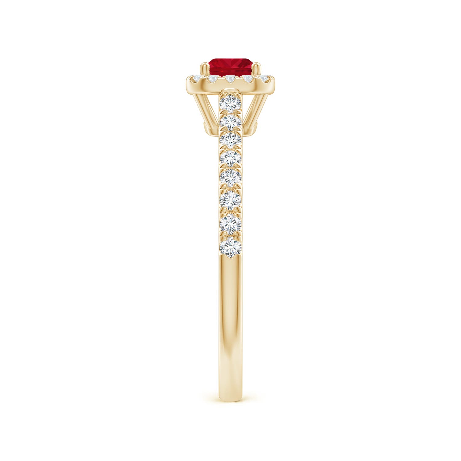 AAA - Ruby / 0.94 CT / 14 KT Yellow Gold