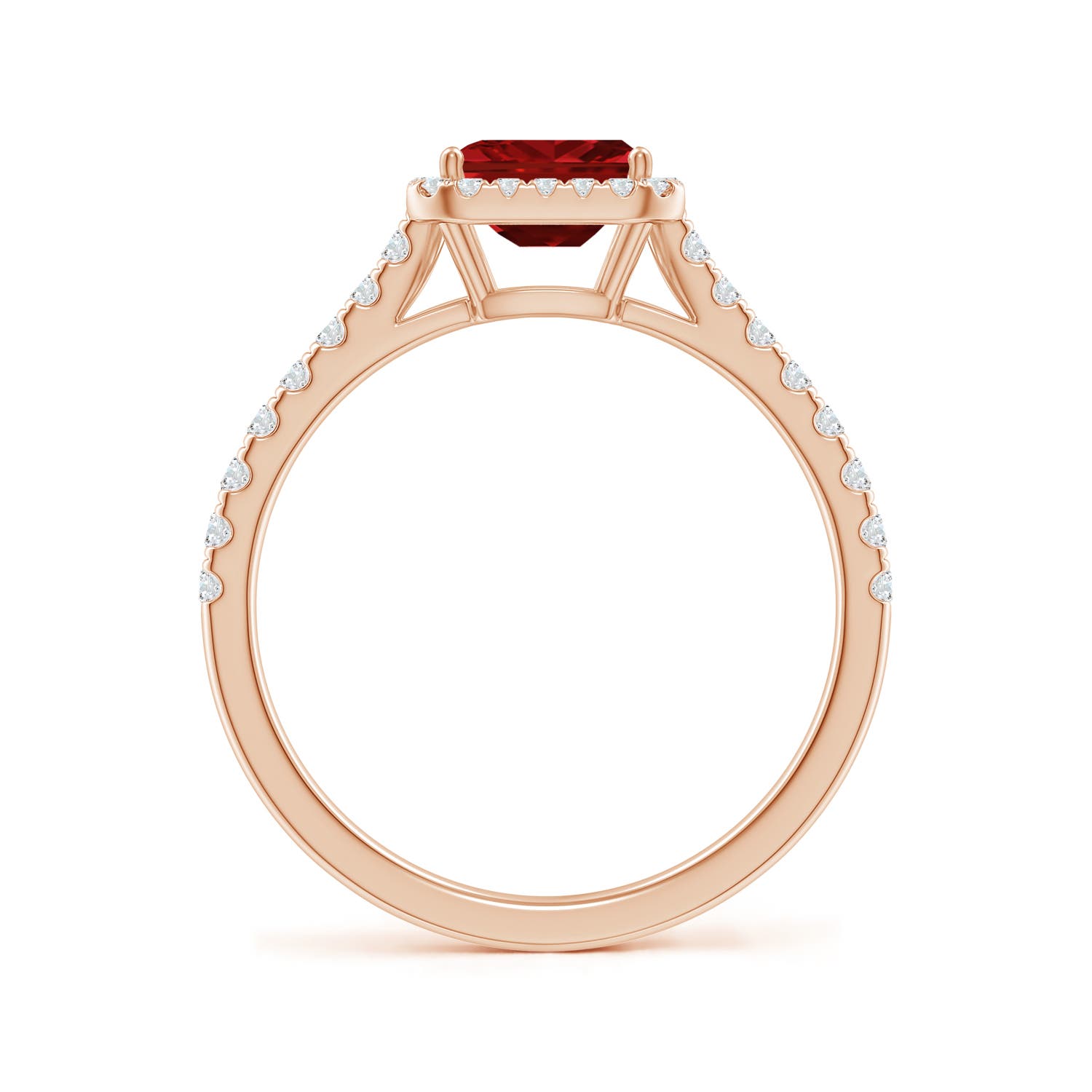 AAAA - Ruby / 0.94 CT / 14 KT Rose Gold