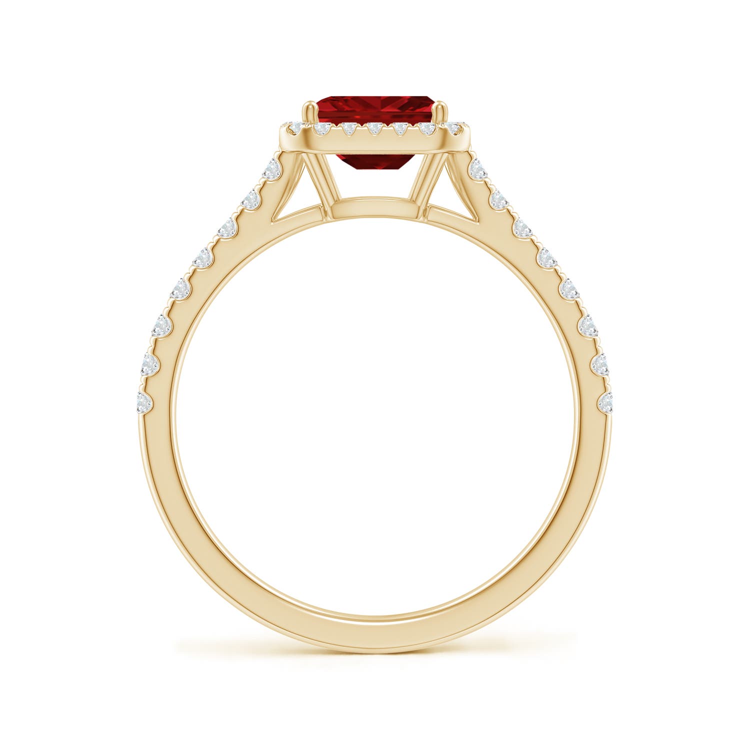 AAAA - Ruby / 0.94 CT / 14 KT Yellow Gold