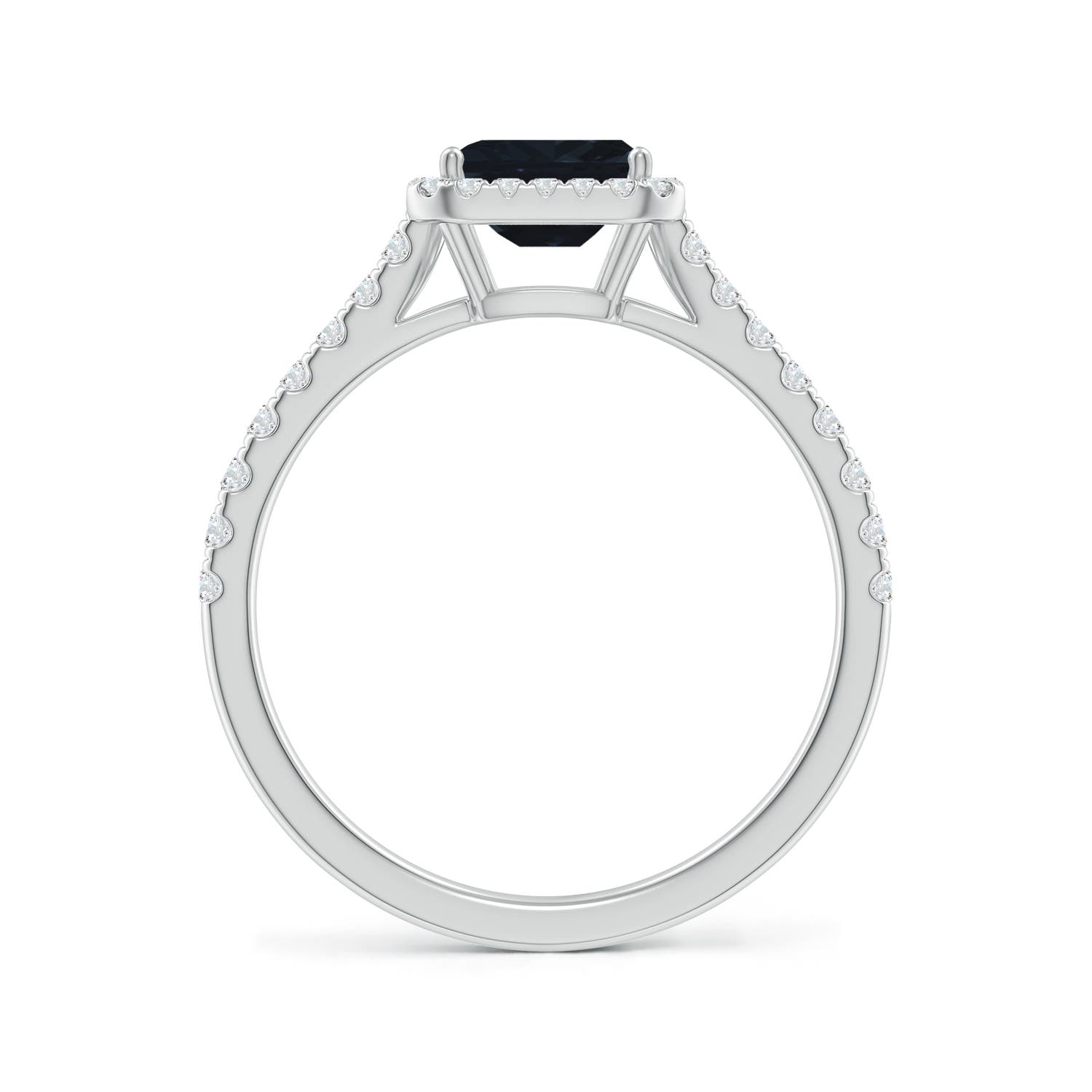 A - Blue Sapphire / 0.94 CT / 14 KT White Gold