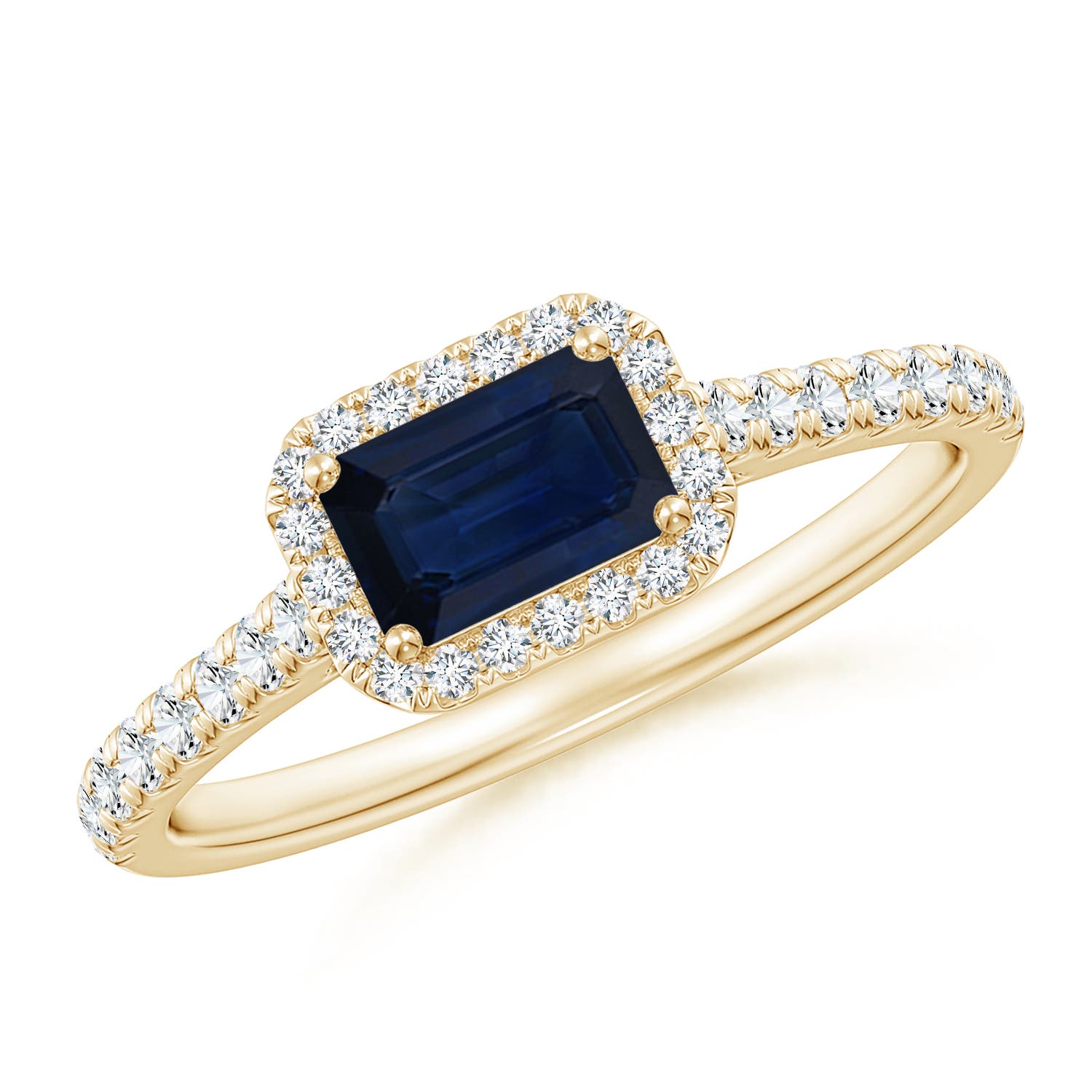 AA - Blue Sapphire / 0.94 CT / 14 KT Yellow Gold