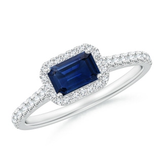 Emerald Cut AAA Blue Sapphire