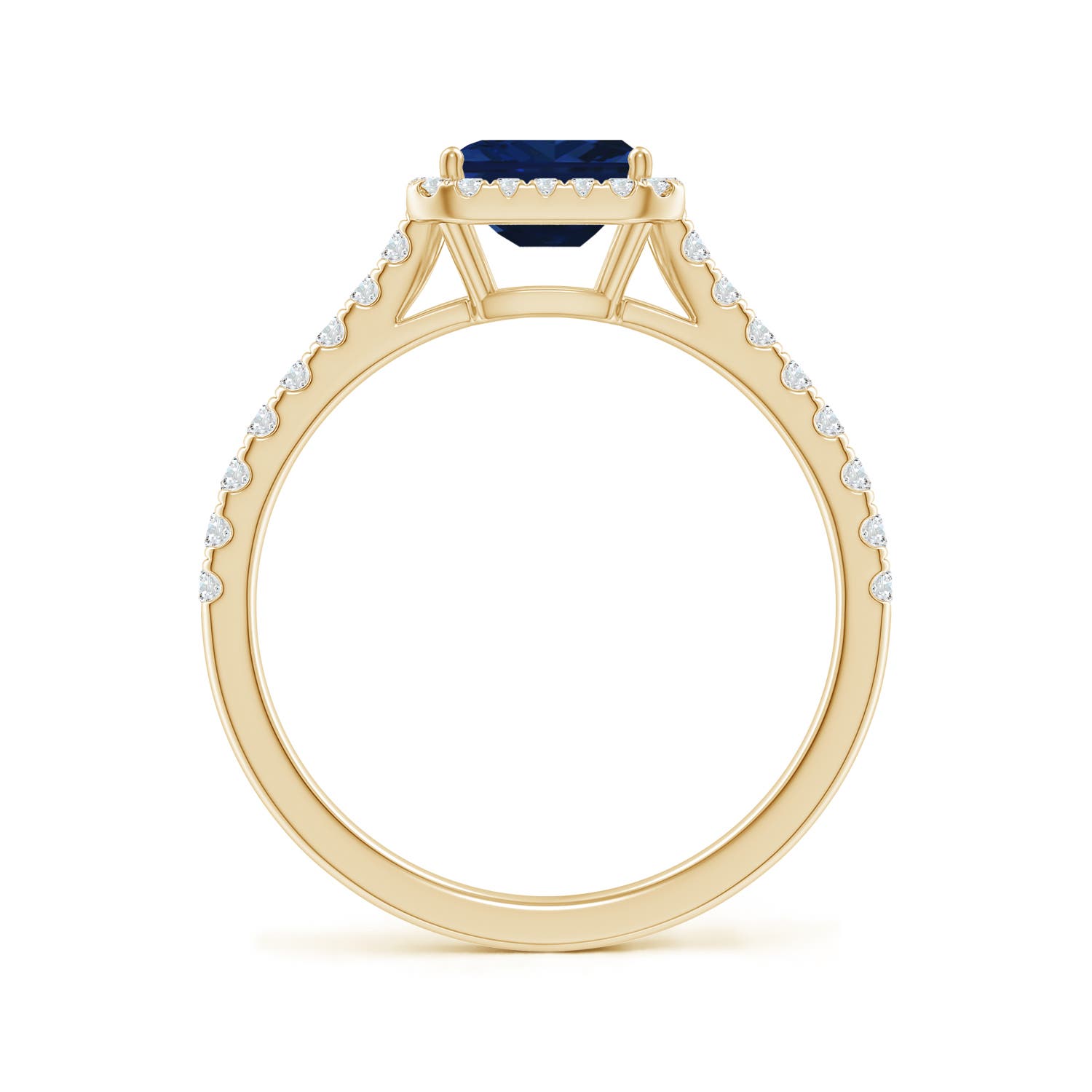 AAA - Blue Sapphire / 0.94 CT / 14 KT Yellow Gold