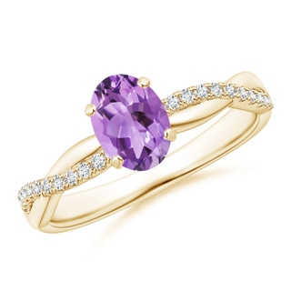 Oval A Amethyst