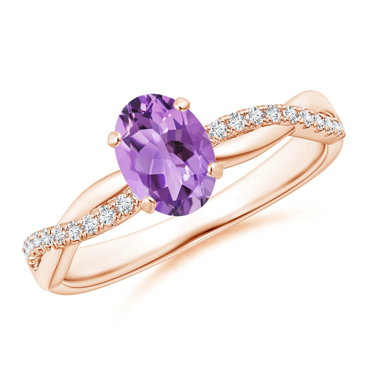 A - Amethyst / 0.81 CT / 14 KT Rose Gold