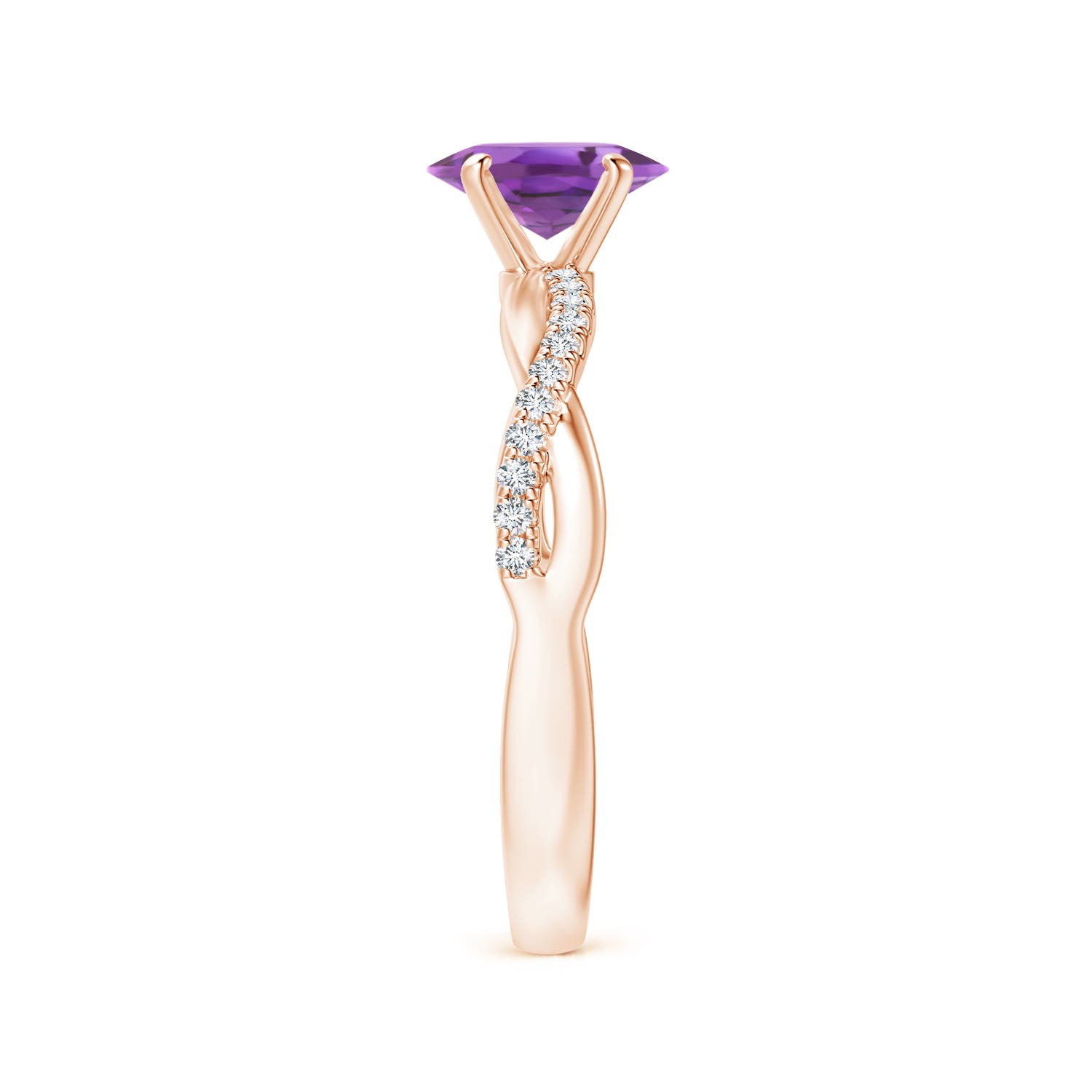 A - Amethyst / 0.81 CT / 14 KT Rose Gold