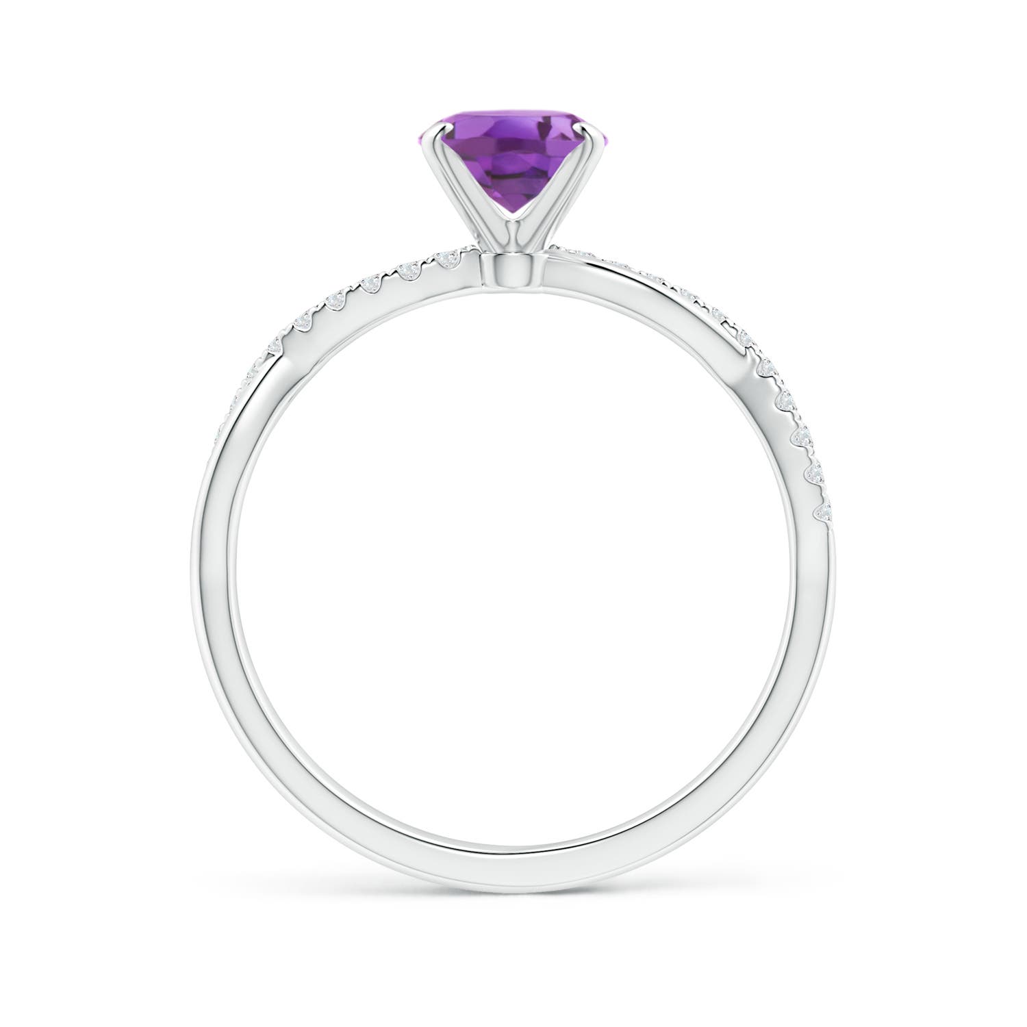 A - Amethyst / 1.26 CT / 14 KT White Gold