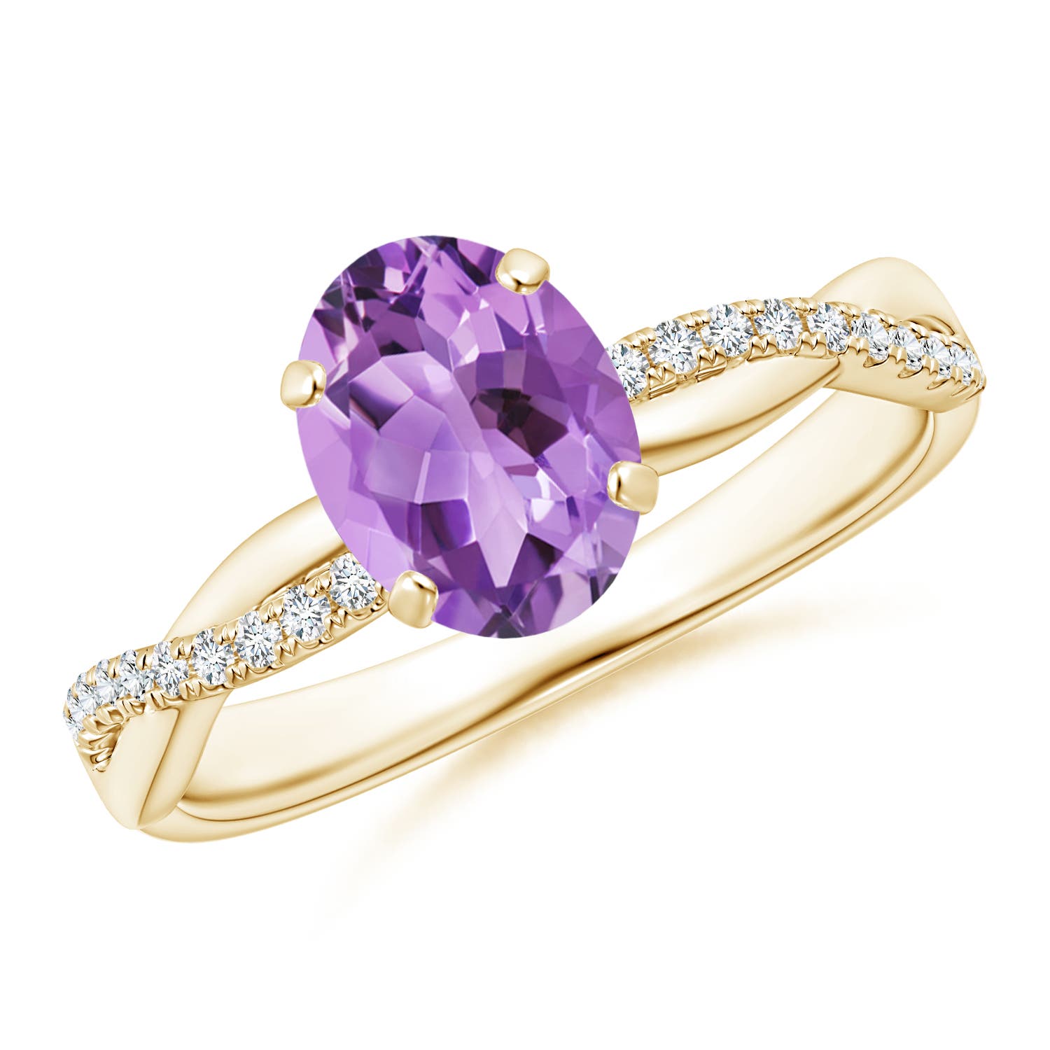 A - Amethyst / 1.26 CT / 14 KT Yellow Gold