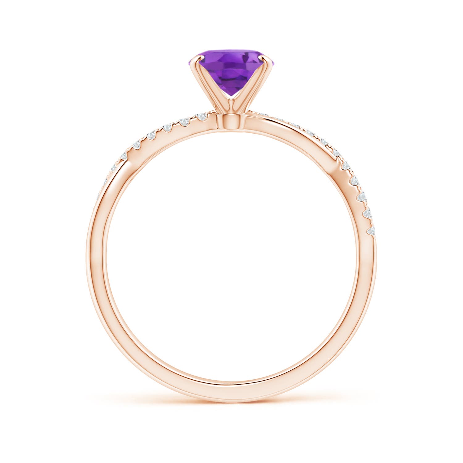 AA - Amethyst / 1.26 CT / 14 KT Rose Gold