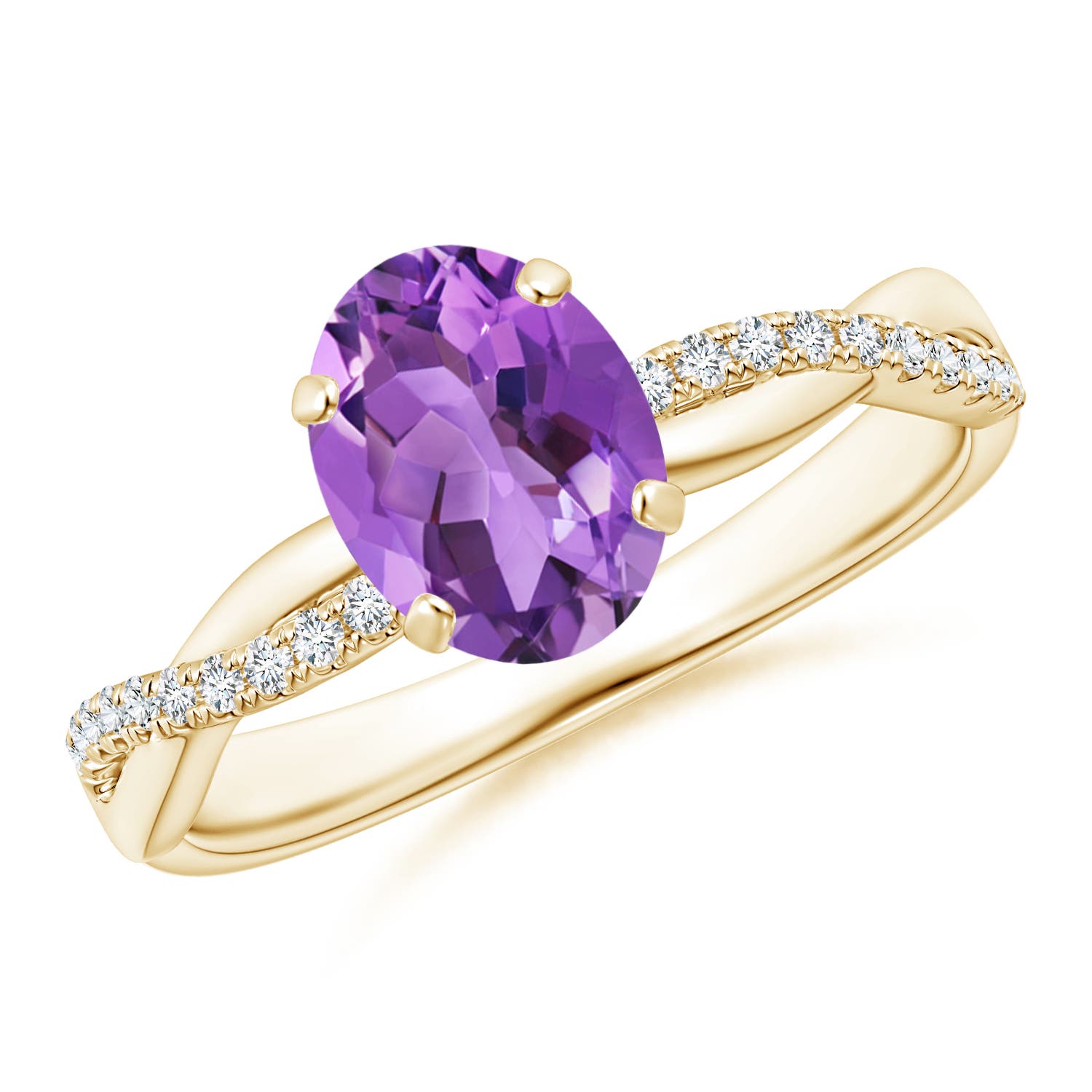 AA - Amethyst / 1.26 CT / 14 KT Yellow Gold