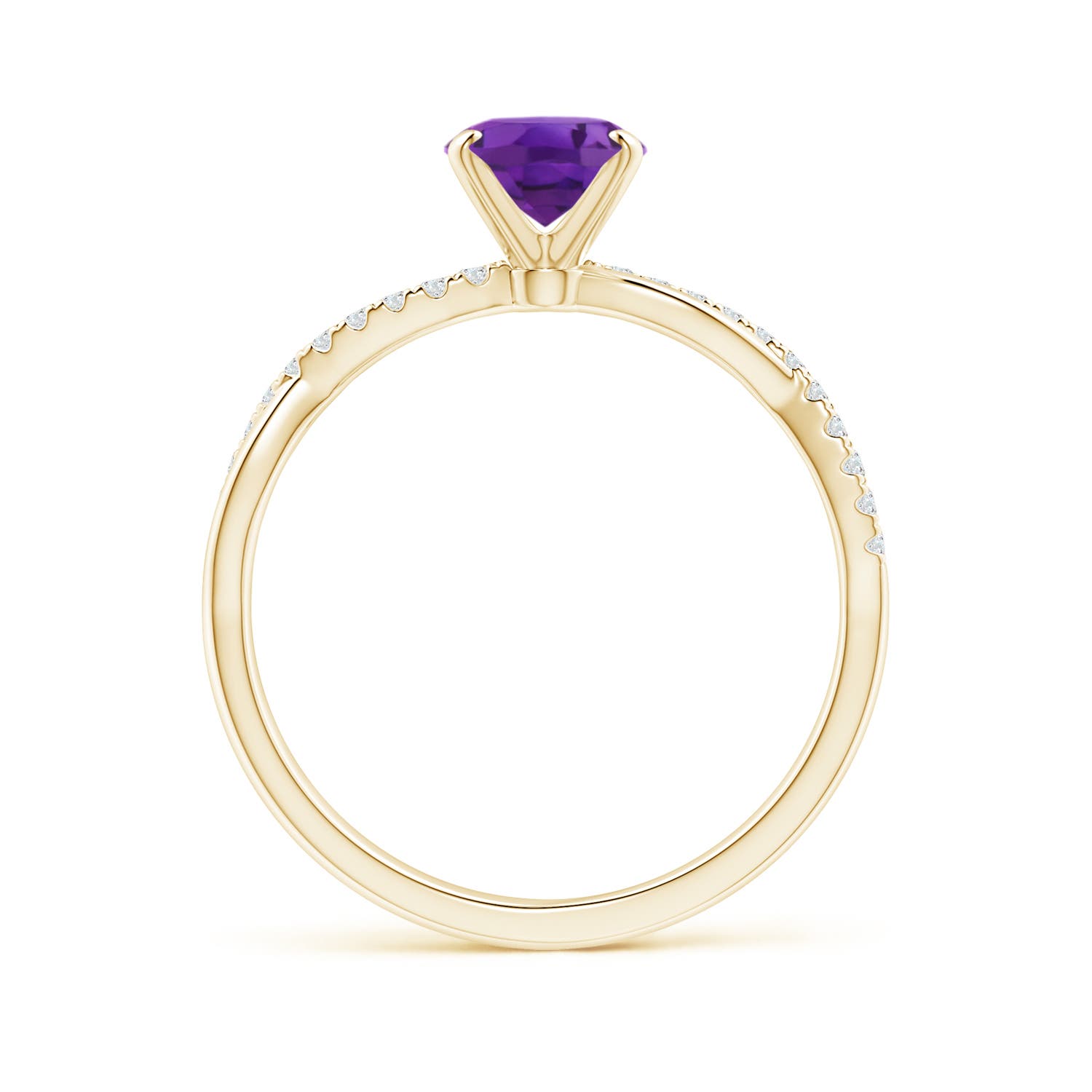 AAA - Amethyst / 1.26 CT / 14 KT Yellow Gold