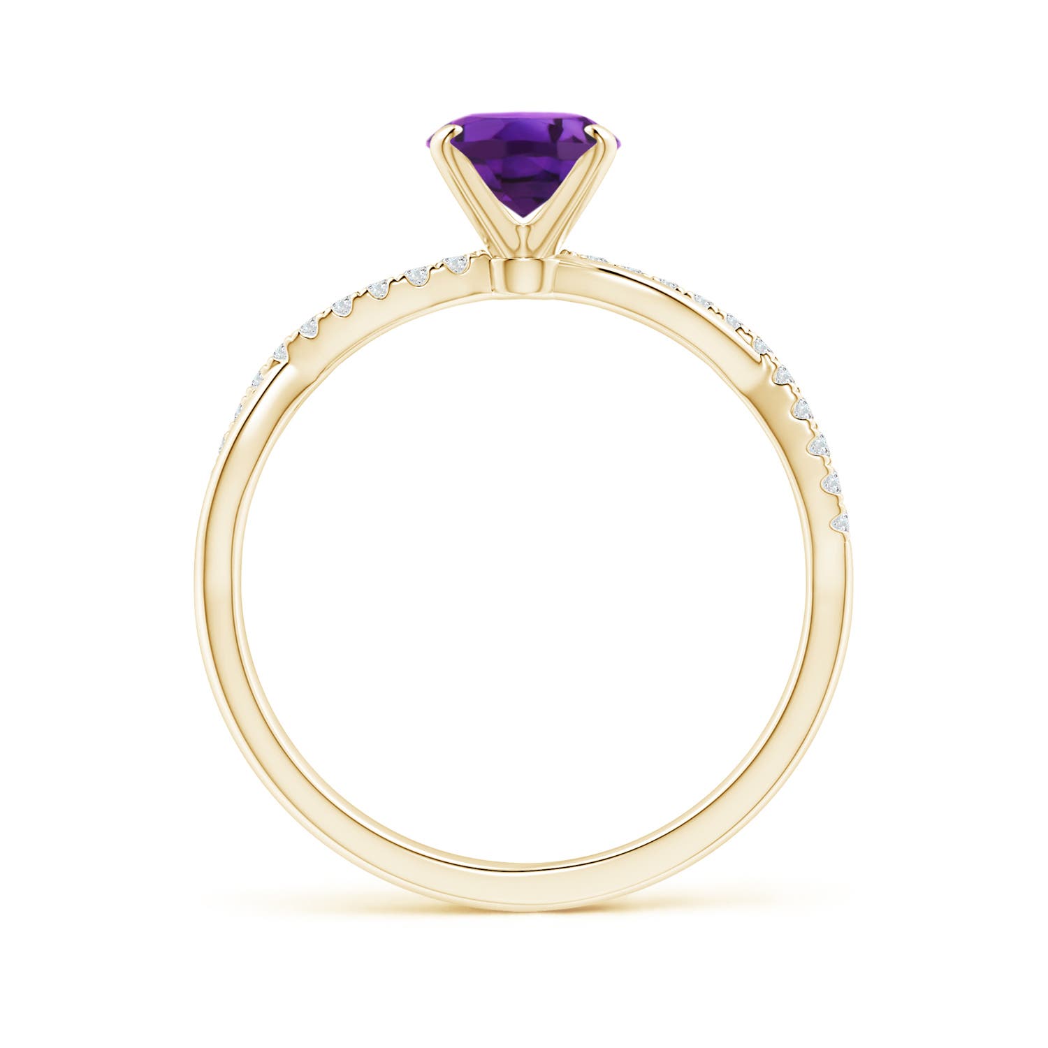 AAAA - Amethyst / 1.26 CT / 14 KT Yellow Gold