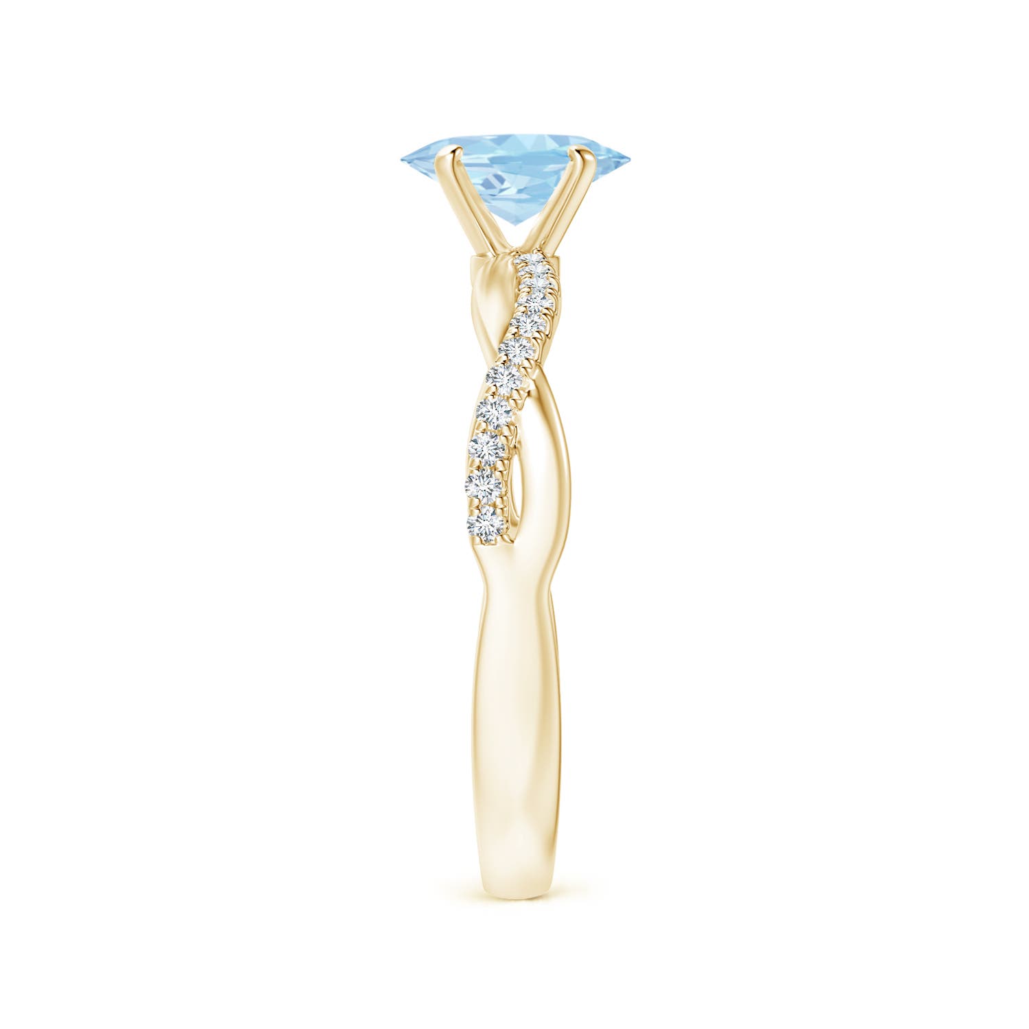 AAA - Aquamarine / 0.71 CT / 14 KT Yellow Gold