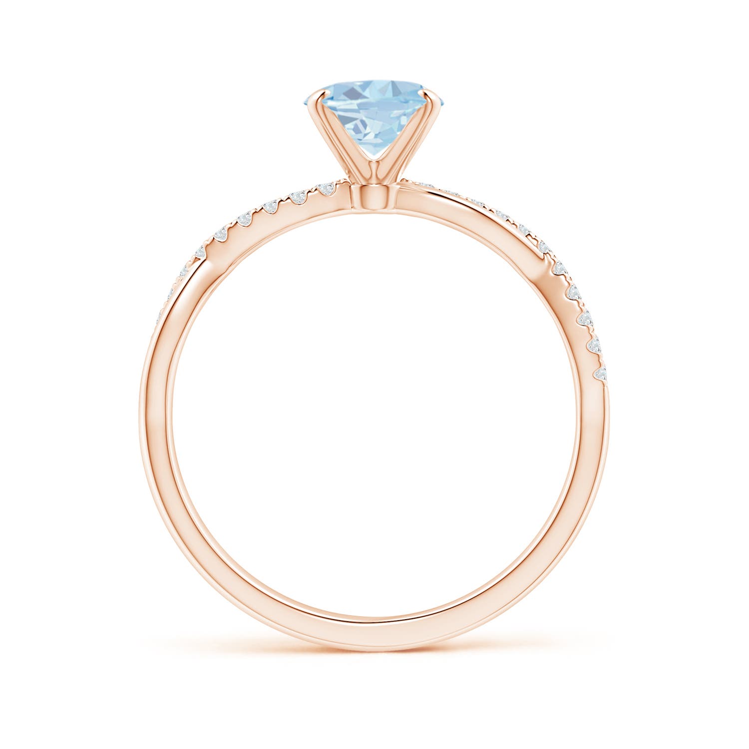 A - Aquamarine / 1.11 CT / 14 KT Rose Gold