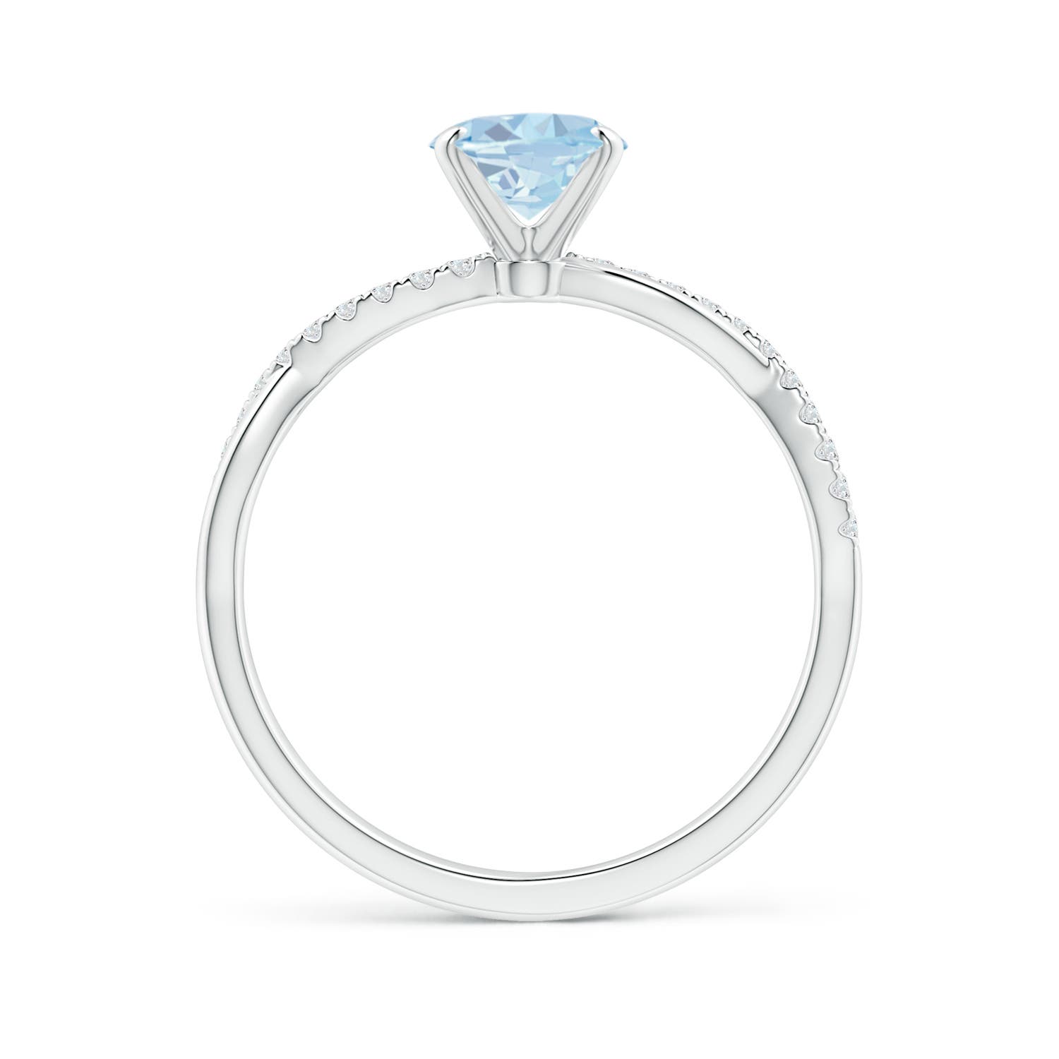 A - Aquamarine / 1.11 CT / 14 KT White Gold