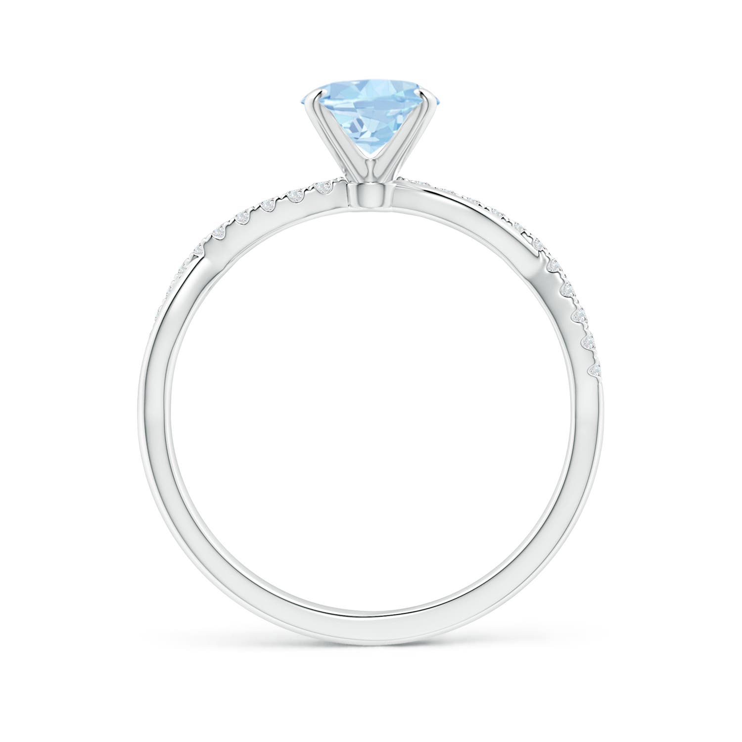 AA - Aquamarine / 1.11 CT / 14 KT White Gold