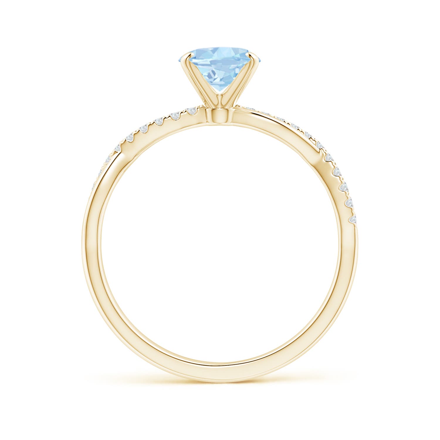 AA - Aquamarine / 1.11 CT / 14 KT Yellow Gold