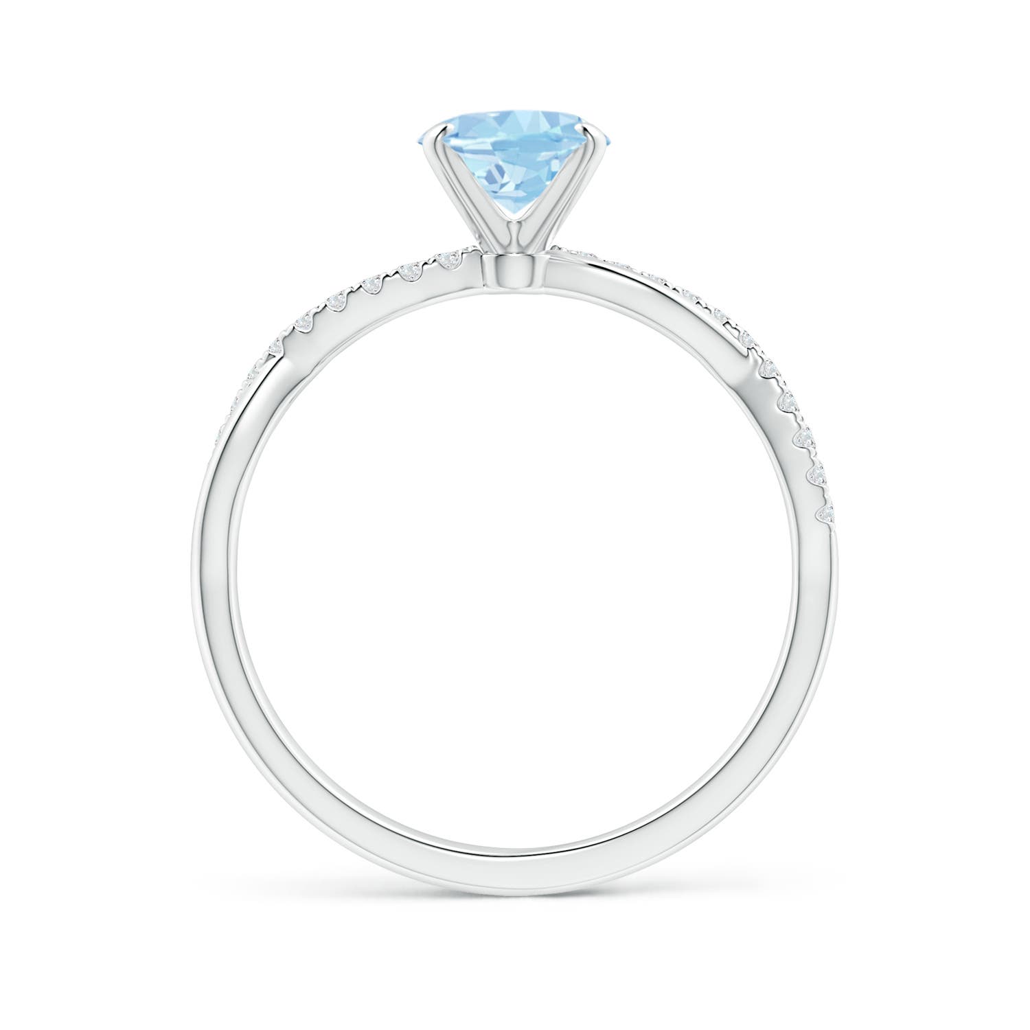 AAA - Aquamarine / 1.11 CT / 14 KT White Gold