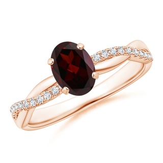 Oval A Garnet