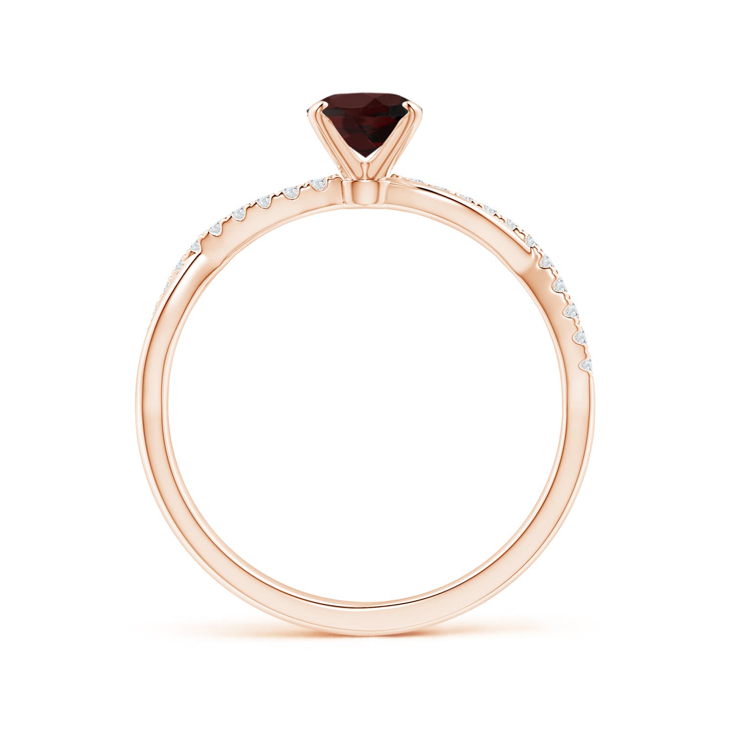 A - Garnet / 1.01 CT / 14 KT Rose Gold