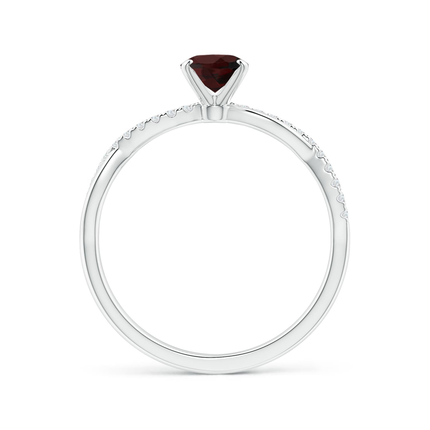 A - Garnet / 1.01 CT / 14 KT White Gold