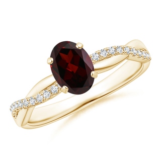 Oval A Garnet
