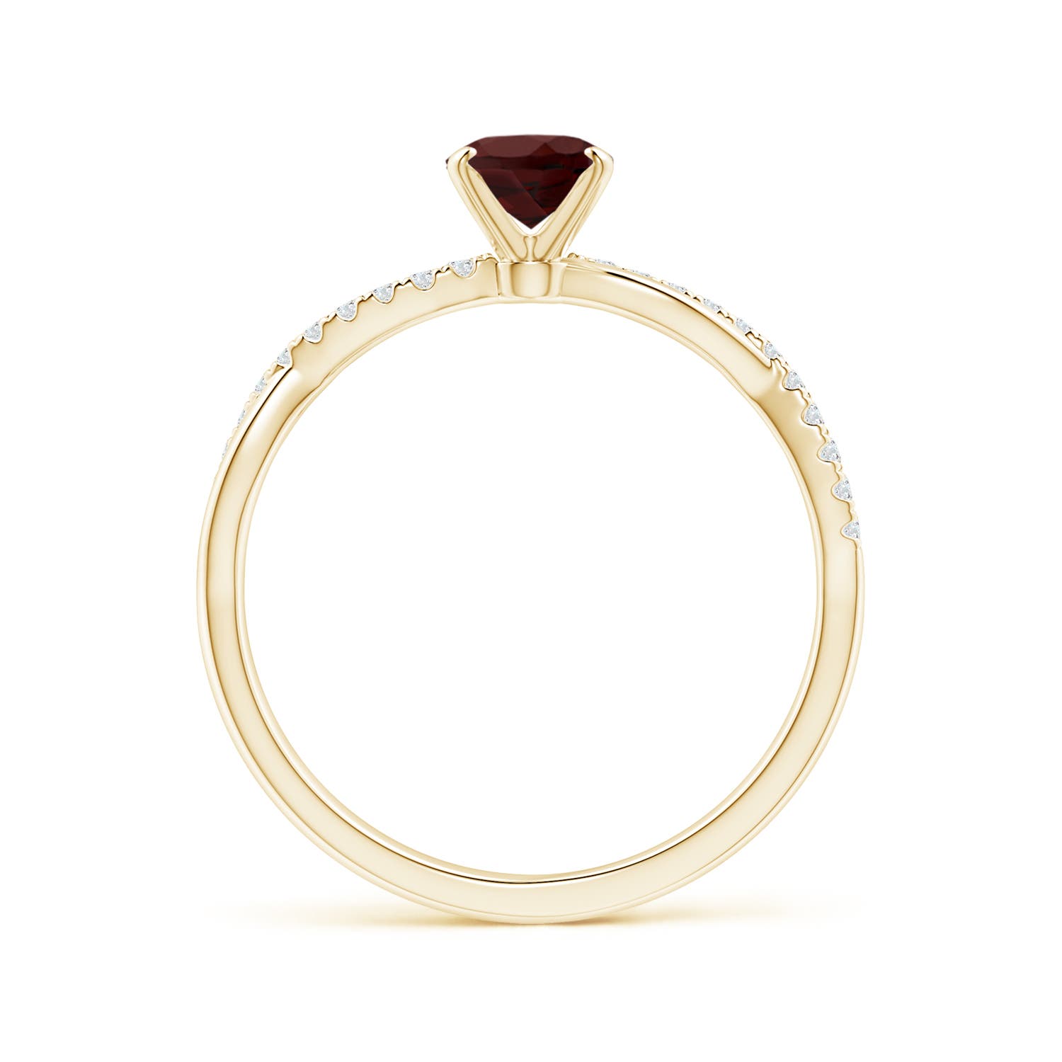 AA - Garnet / 1.01 CT / 14 KT Yellow Gold