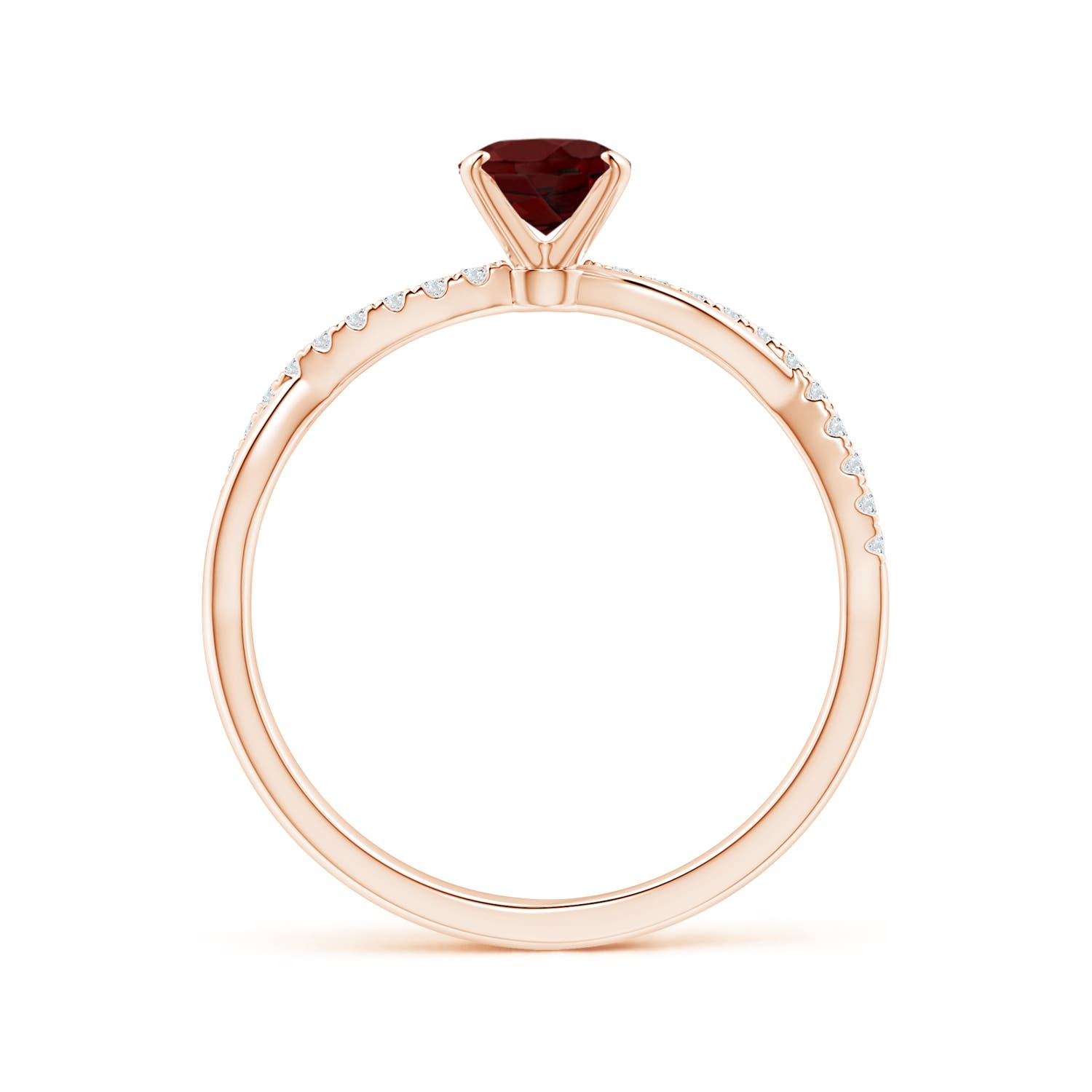 AAA - Garnet / 1.01 CT / 14 KT Rose Gold