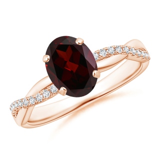 Oval A Garnet