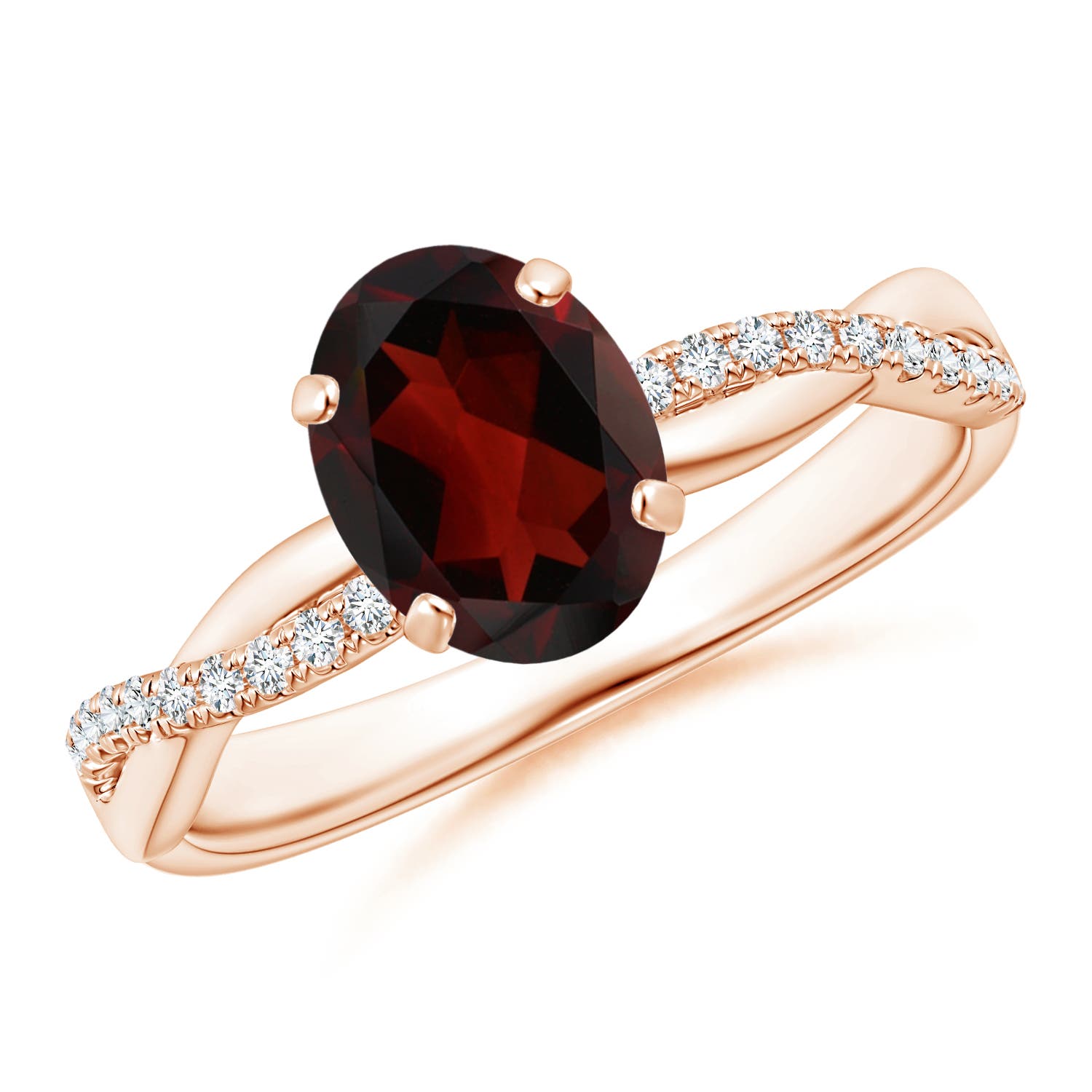 AA - Garnet / 1.56 CT / 14 KT Rose Gold