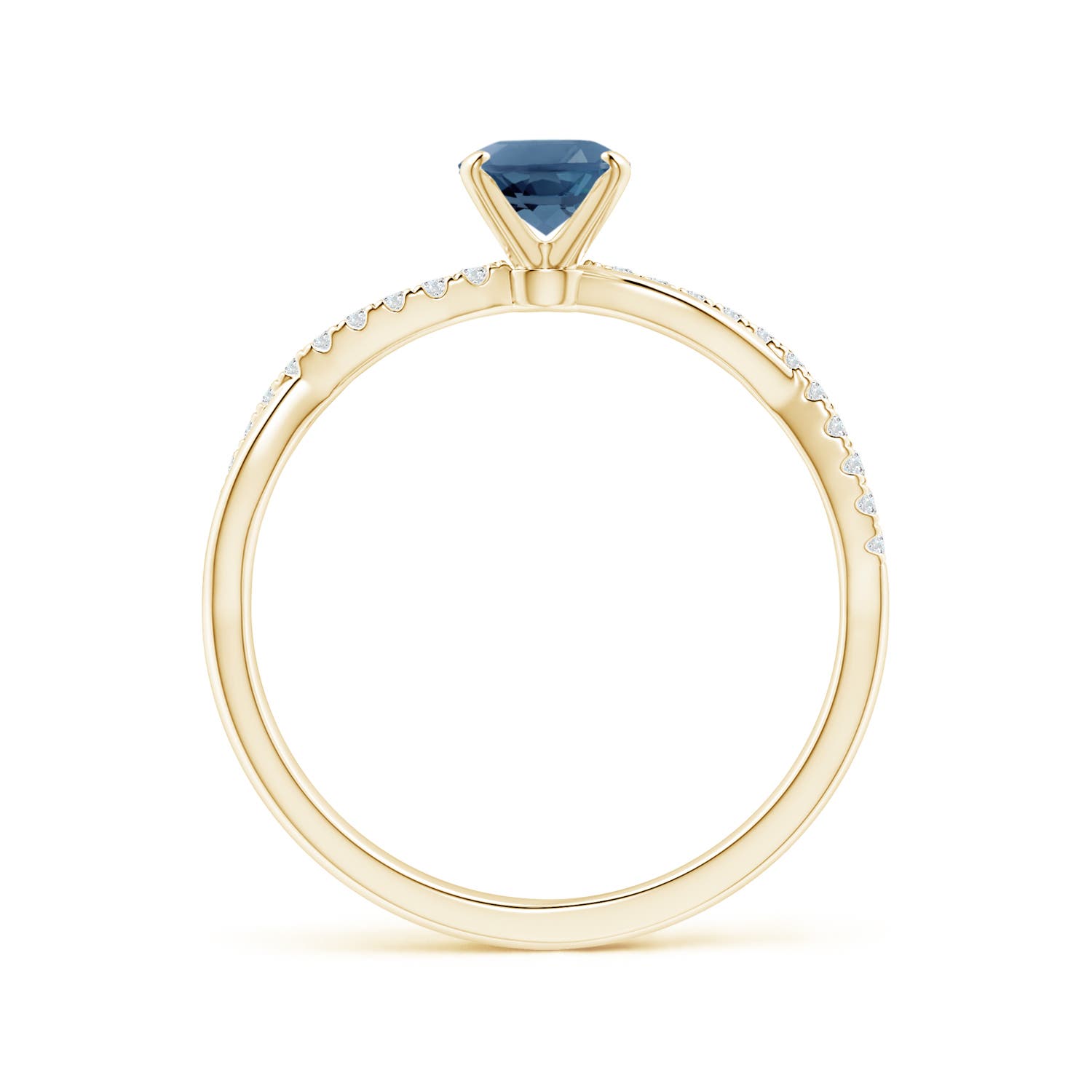 A - London Blue Topaz / 1.06 CT / 14 KT Yellow Gold