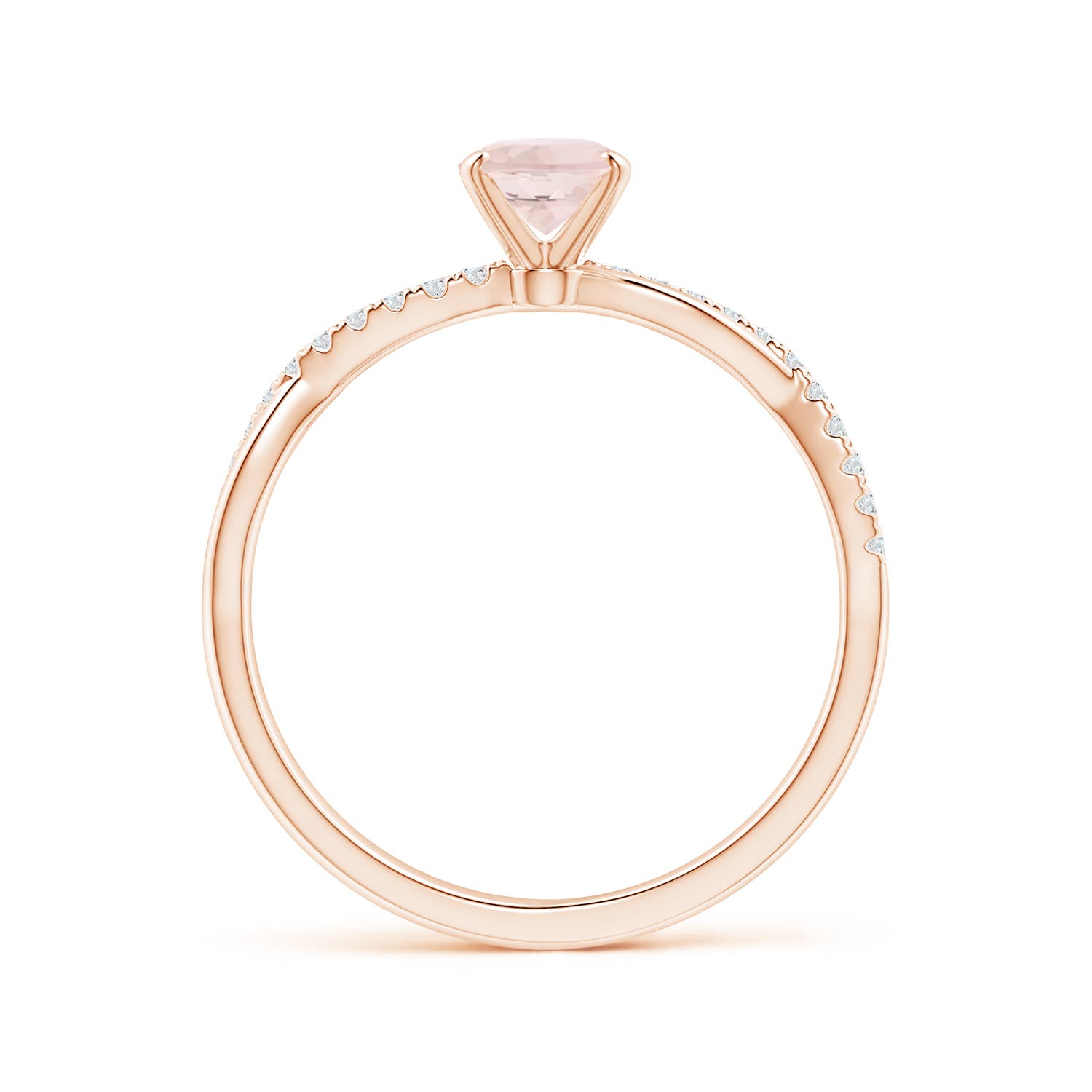 A - Morganite / 0.81 CT / 14 KT Rose Gold