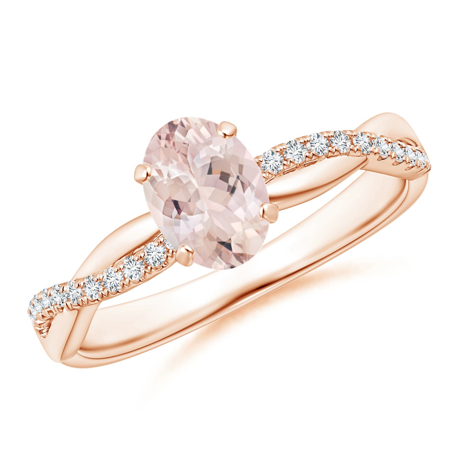 AA - Morganite / 0.81 CT / 14 KT Rose Gold