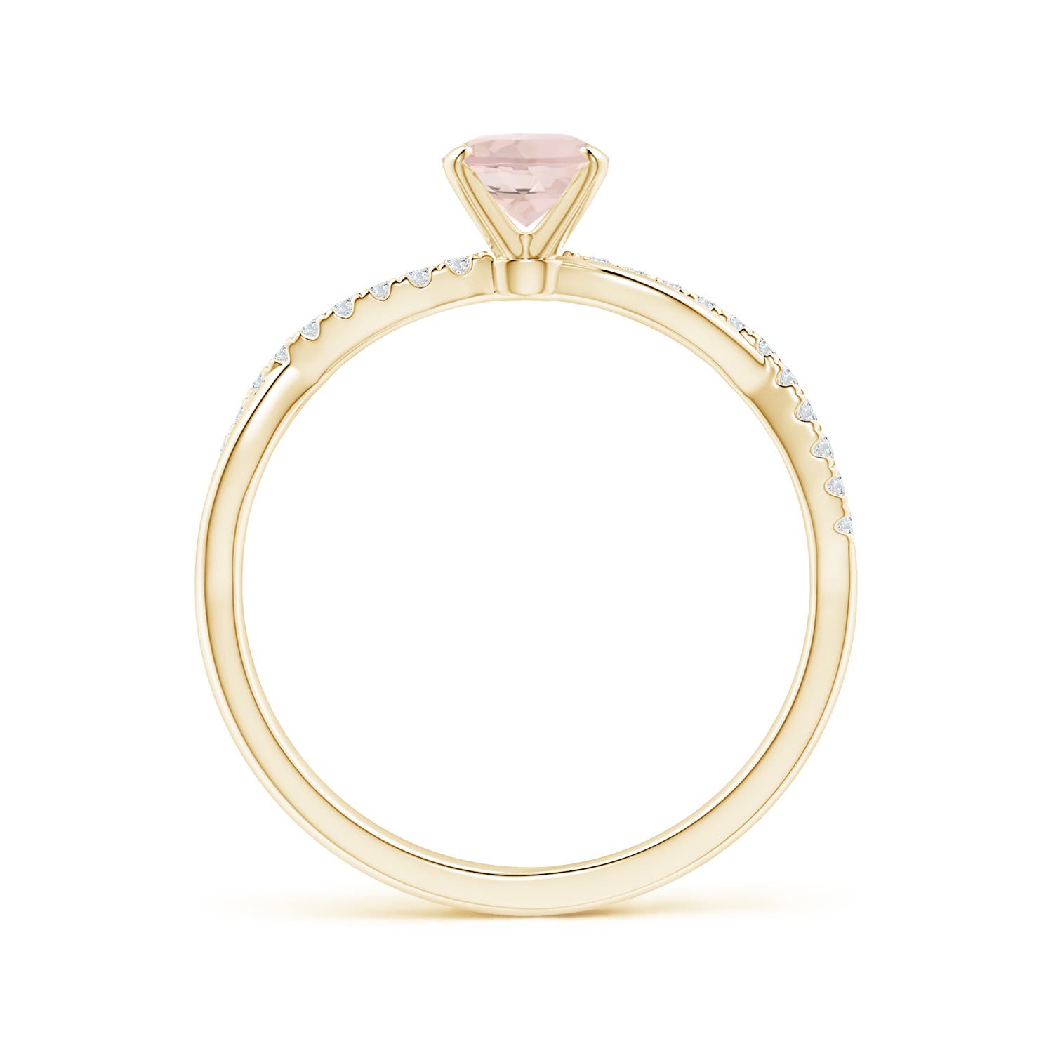 AA - Morganite / 0.81 CT / 14 KT Yellow Gold