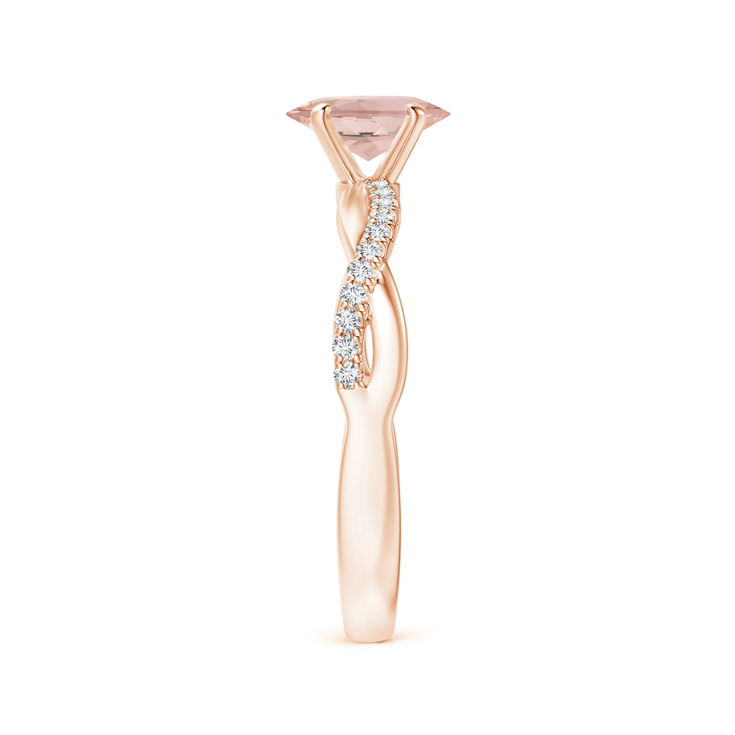 AAAA - Morganite / 0.81 CT / 14 KT Rose Gold