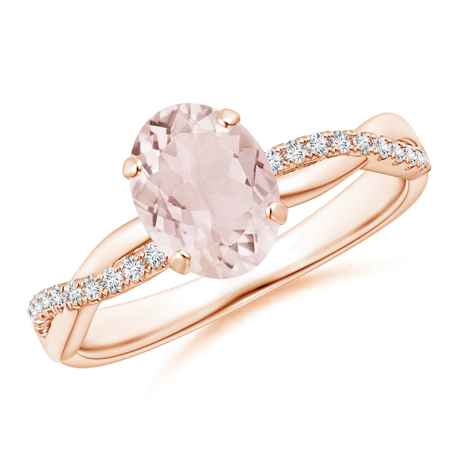 A - Morganite / 1.21 CT / 14 KT Rose Gold