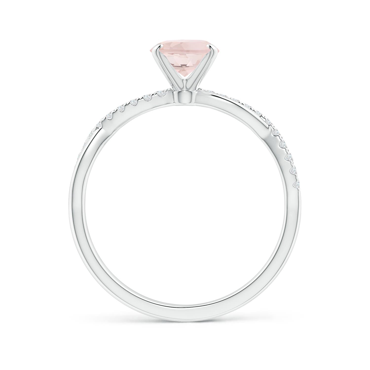 A - Morganite / 1.21 CT / 14 KT White Gold