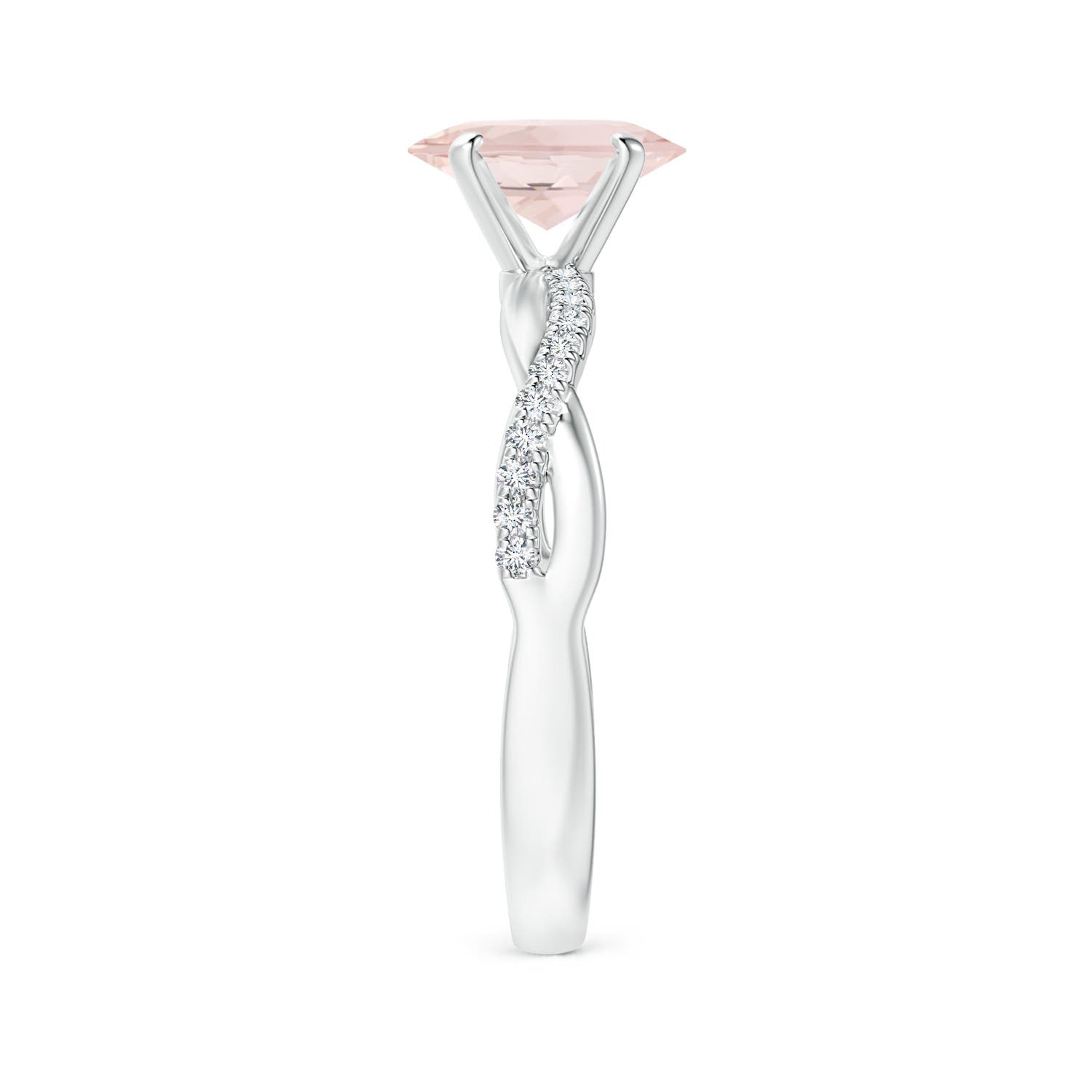 A - Morganite / 1.21 CT / 14 KT White Gold