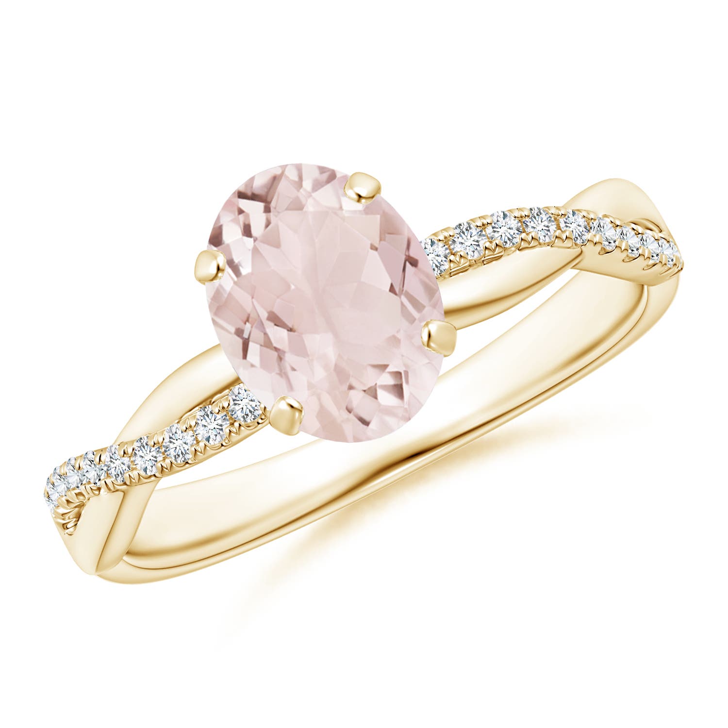 A - Morganite / 1.21 CT / 14 KT Yellow Gold