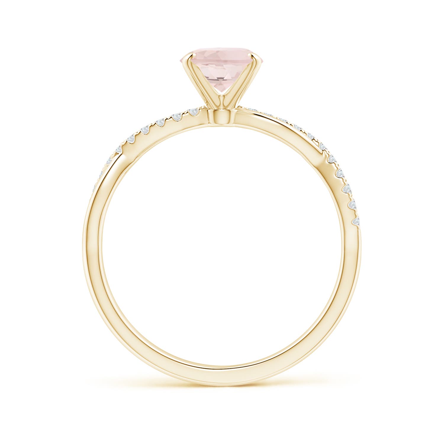 A - Morganite / 1.21 CT / 14 KT Yellow Gold