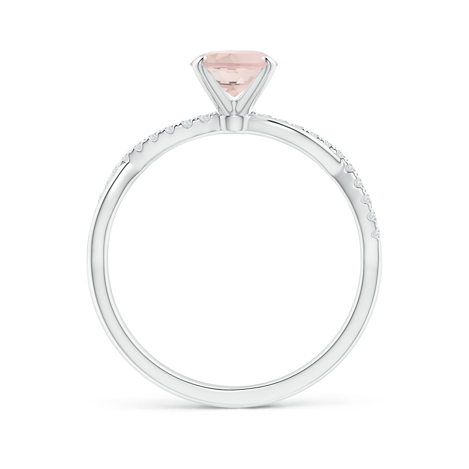 AA - Morganite / 1.21 CT / 14 KT White Gold