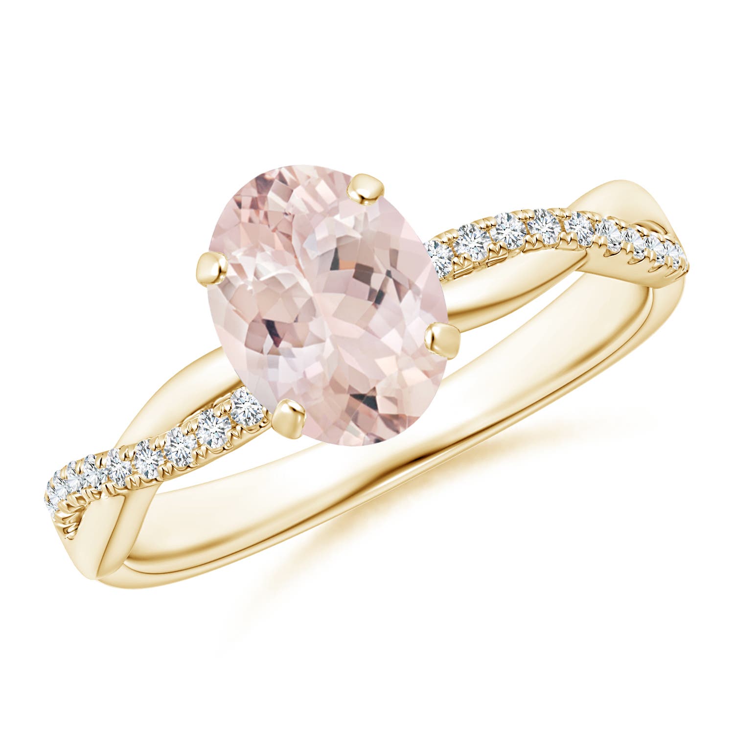 AA - Morganite / 1.21 CT / 14 KT Yellow Gold