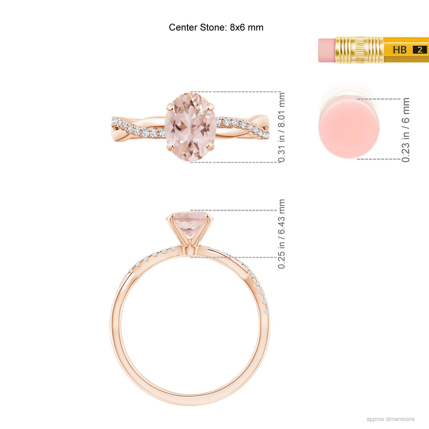 AAA - Morganite / 1.21 CT / 14 KT Rose Gold