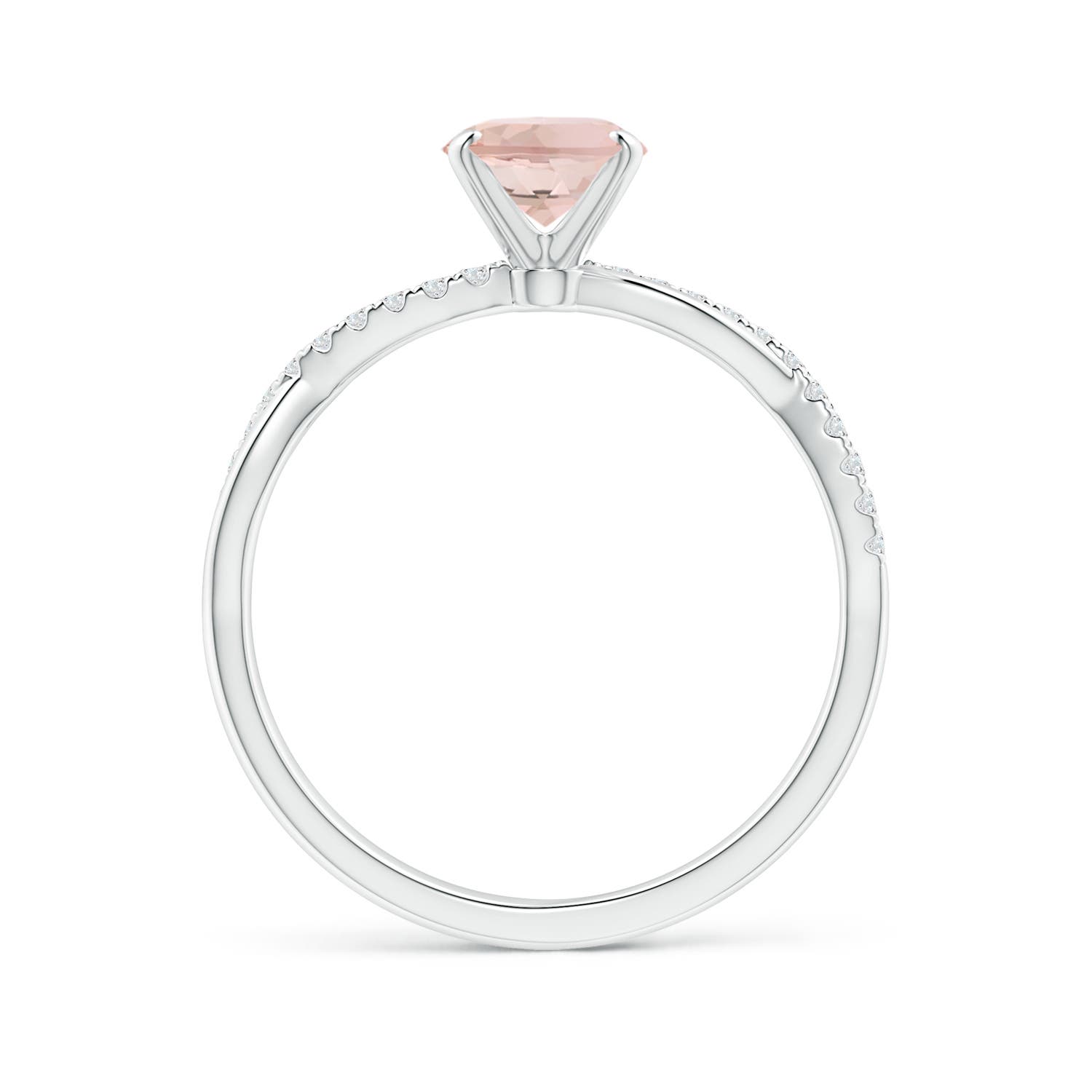 AAA - Morganite / 1.21 CT / 14 KT White Gold