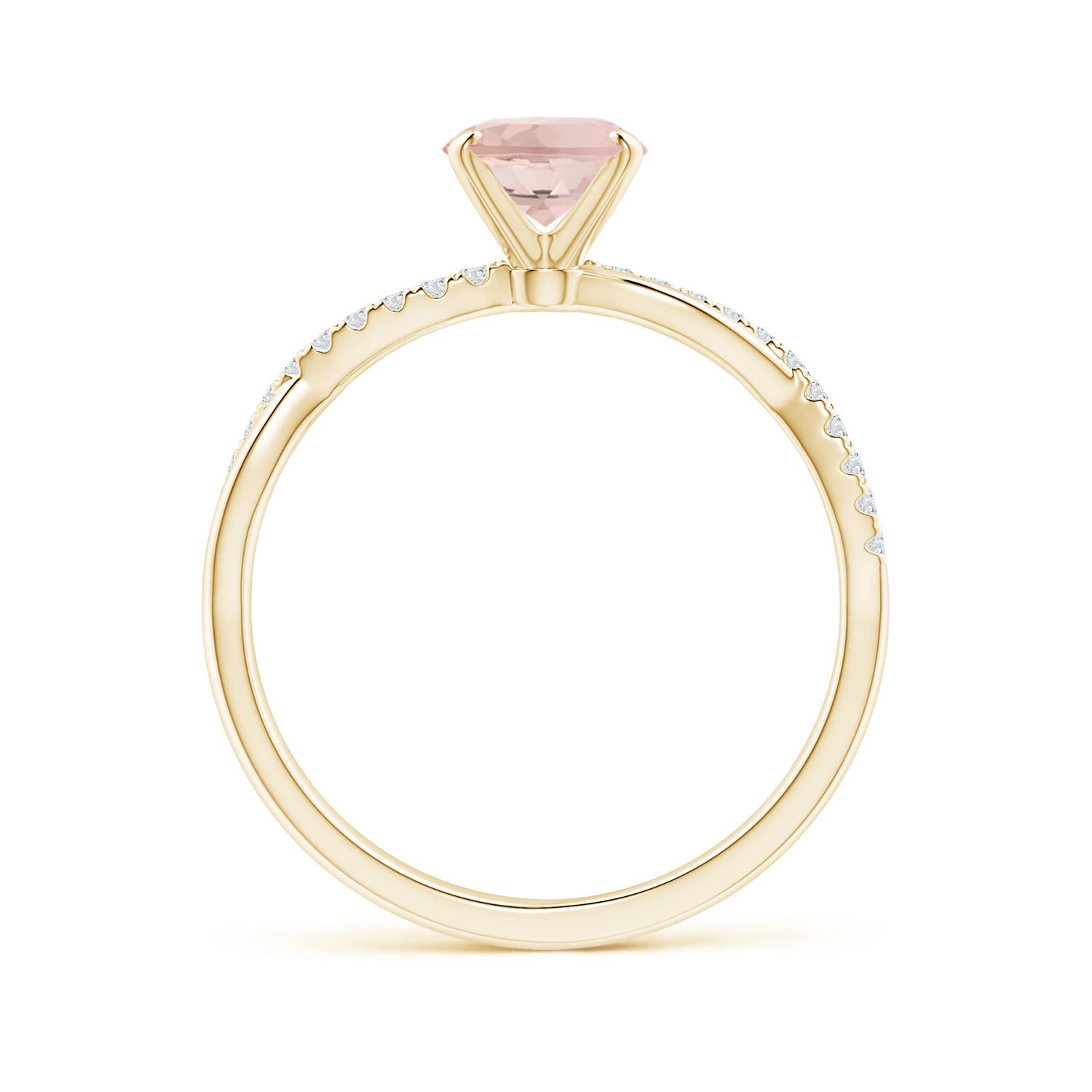 AAA - Morganite / 1.21 CT / 14 KT Yellow Gold