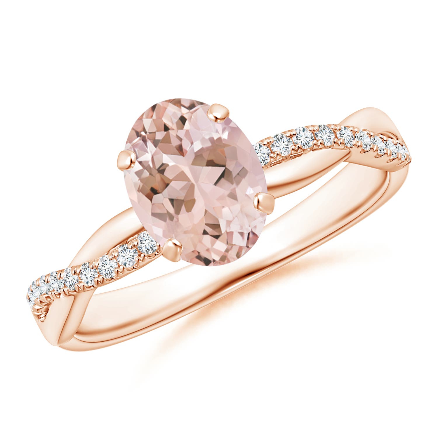 AAAA - Morganite / 1.21 CT / 14 KT Rose Gold