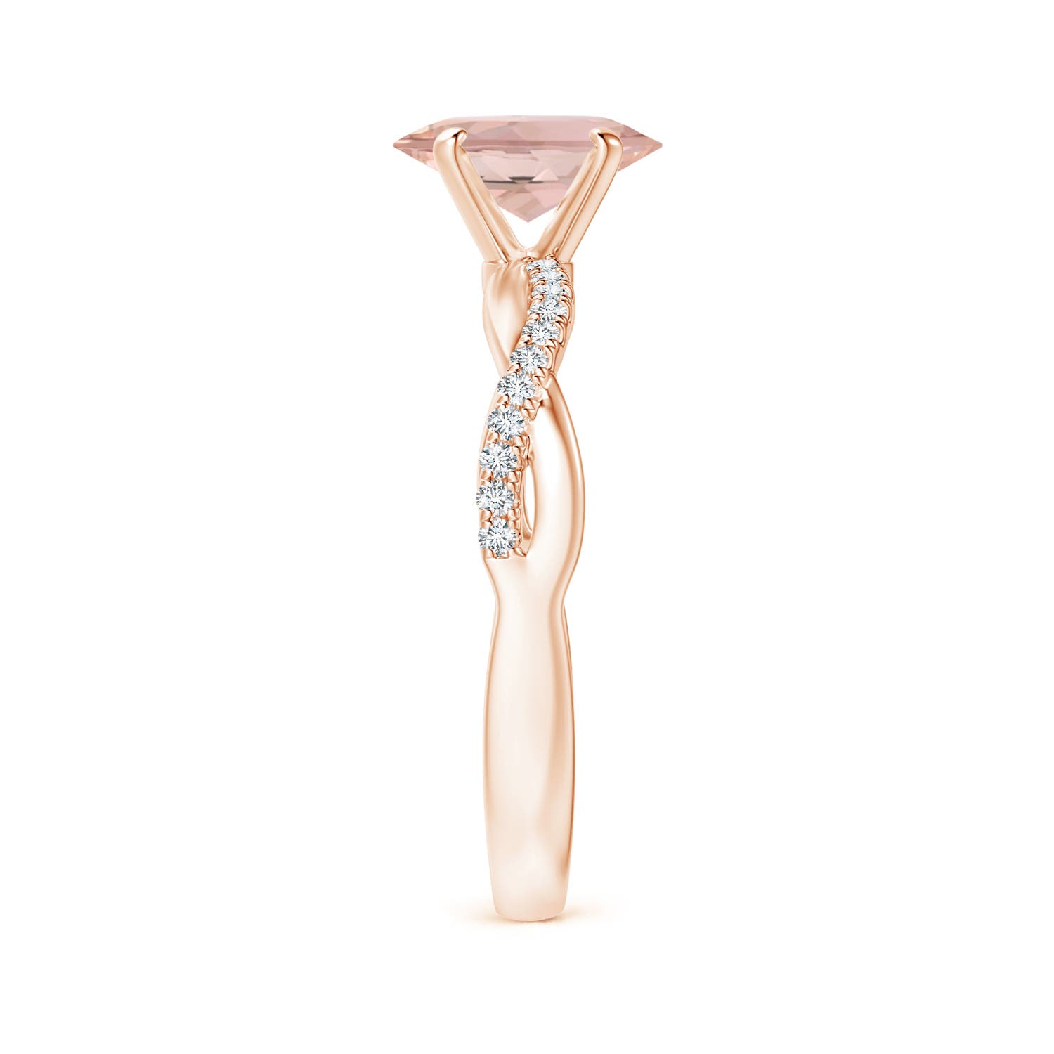 AAAA - Morganite / 1.21 CT / 14 KT Rose Gold