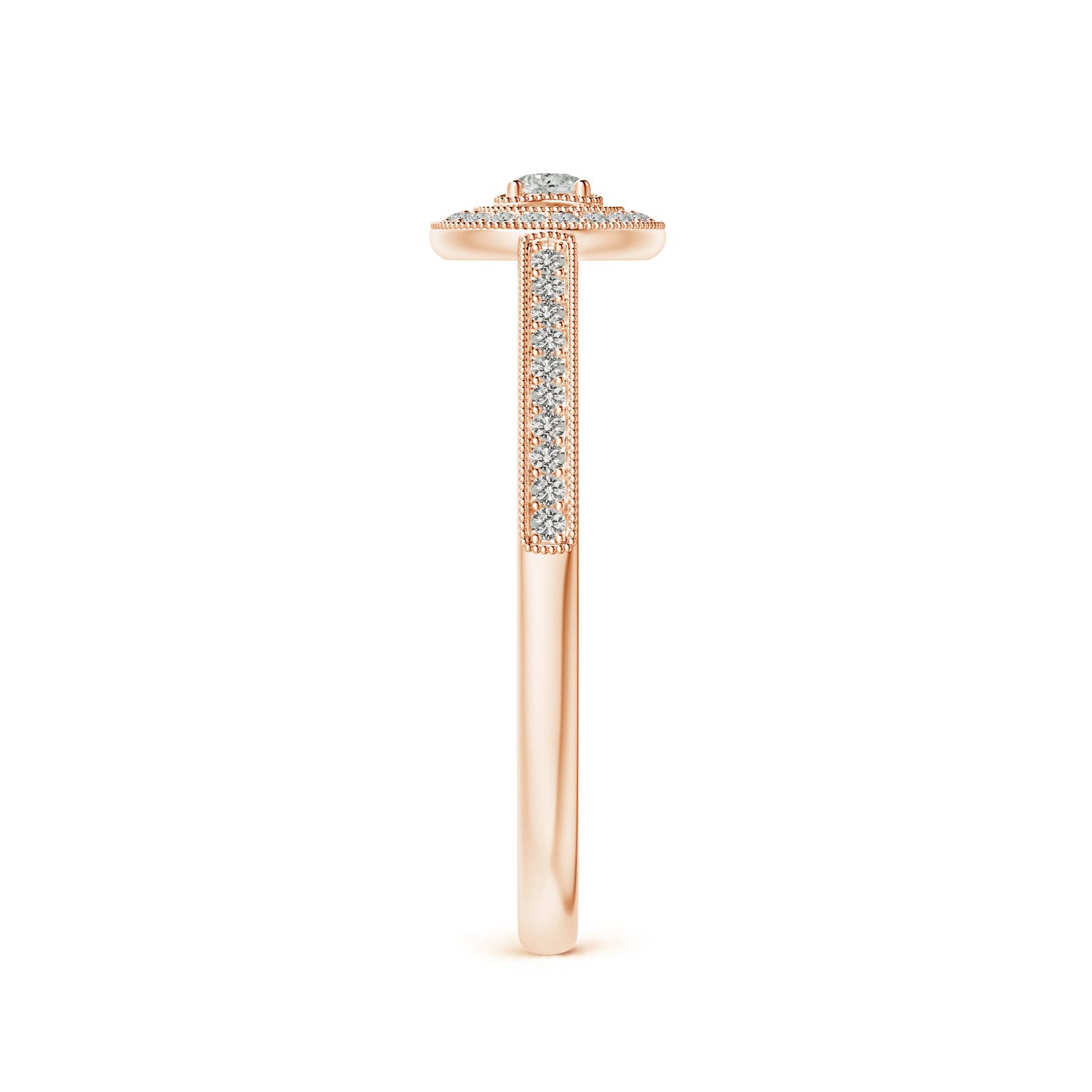 K, I3 / 0.18 CT / 14 KT Rose Gold