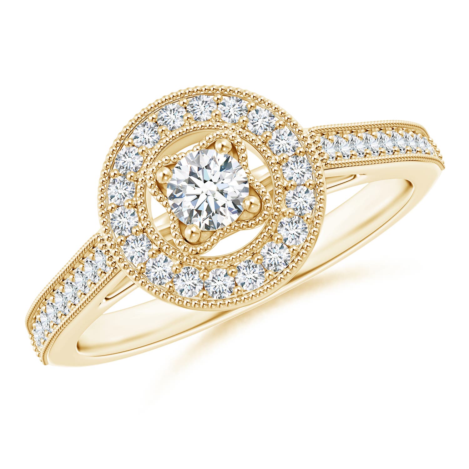 G, VS2 / 0.46 CT / 14 KT Yellow Gold